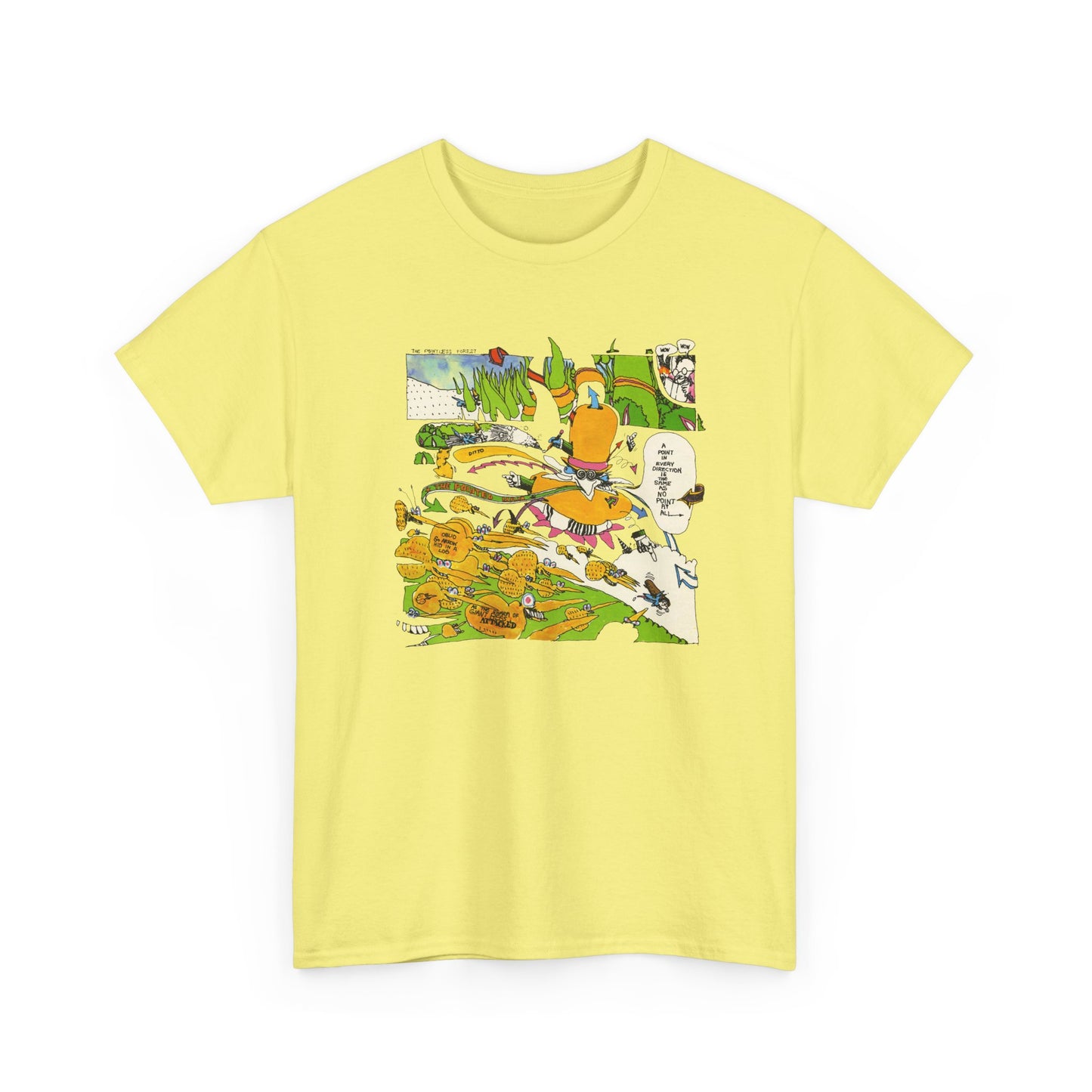 the point! 1970 harry nilsson record comic reproduction tshirt