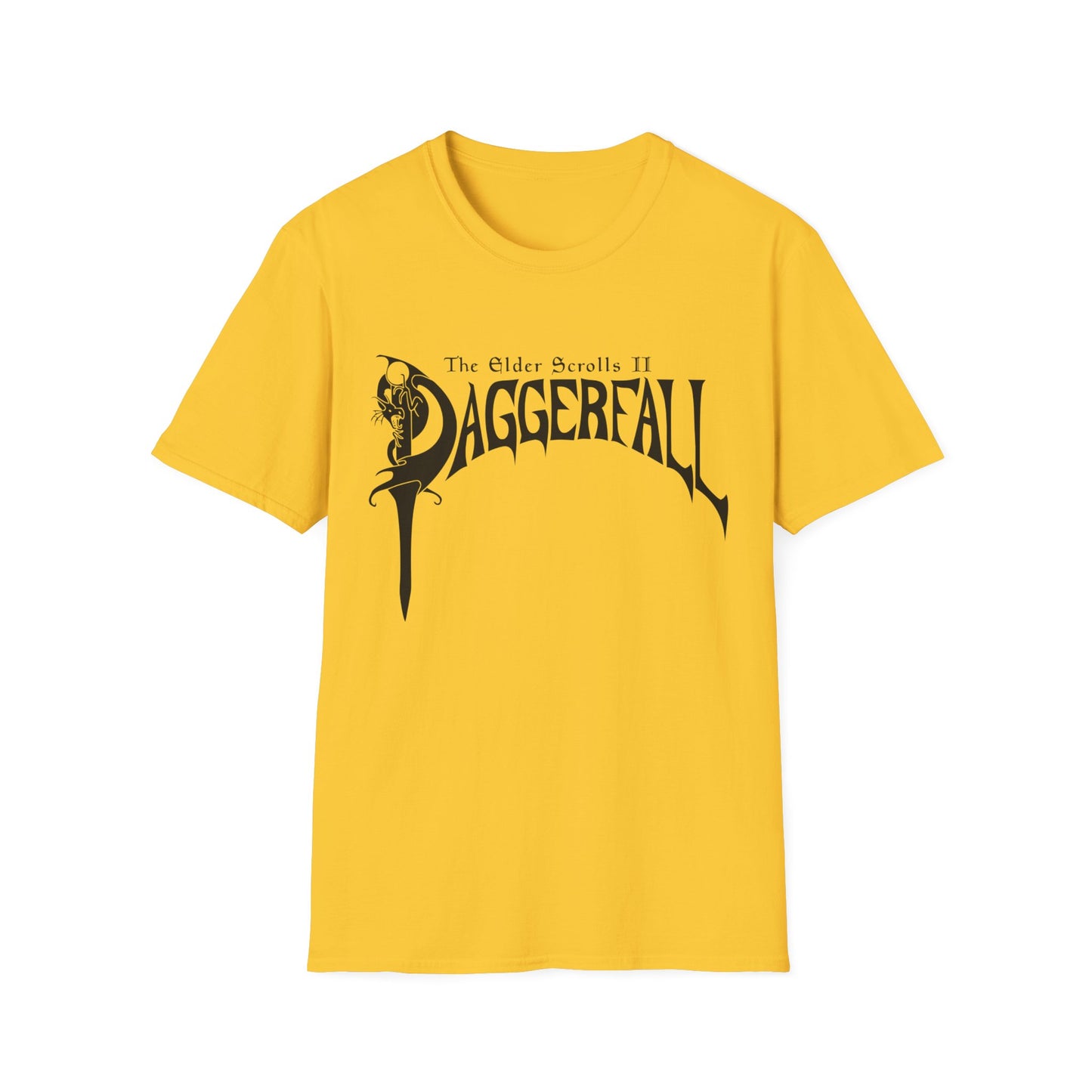 daggerfall the elder scrolls 2 1996 masterpiece video game logo in black tshirt