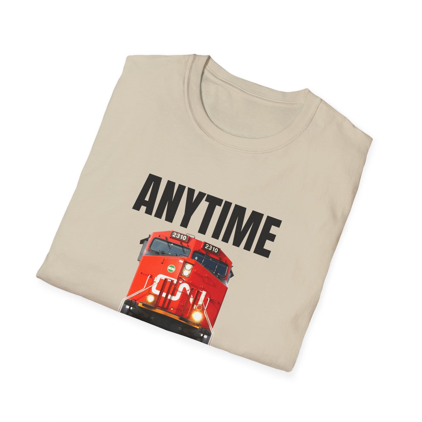 cn rail anytime is train time tshirt