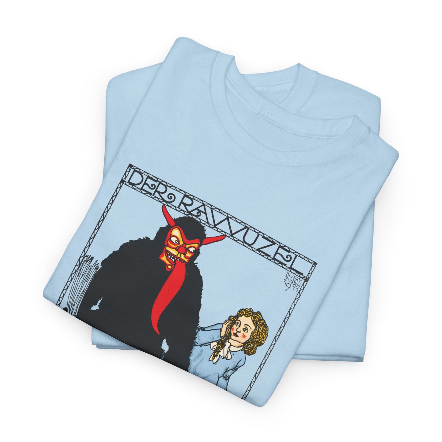 1911 josef von diveky the monster (der rawuzel) color lithograph reproduction tshirt