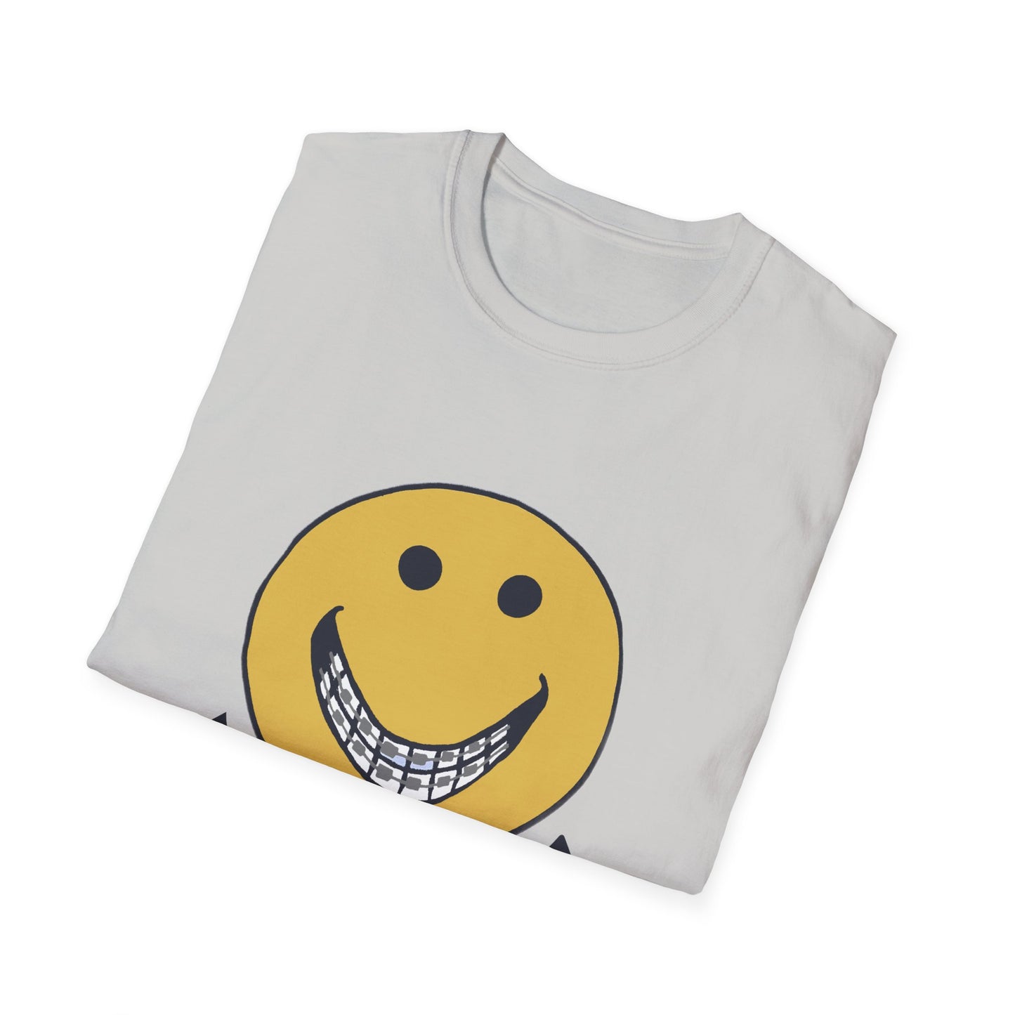 vintage "tin grins are in" 1970s design tshirt