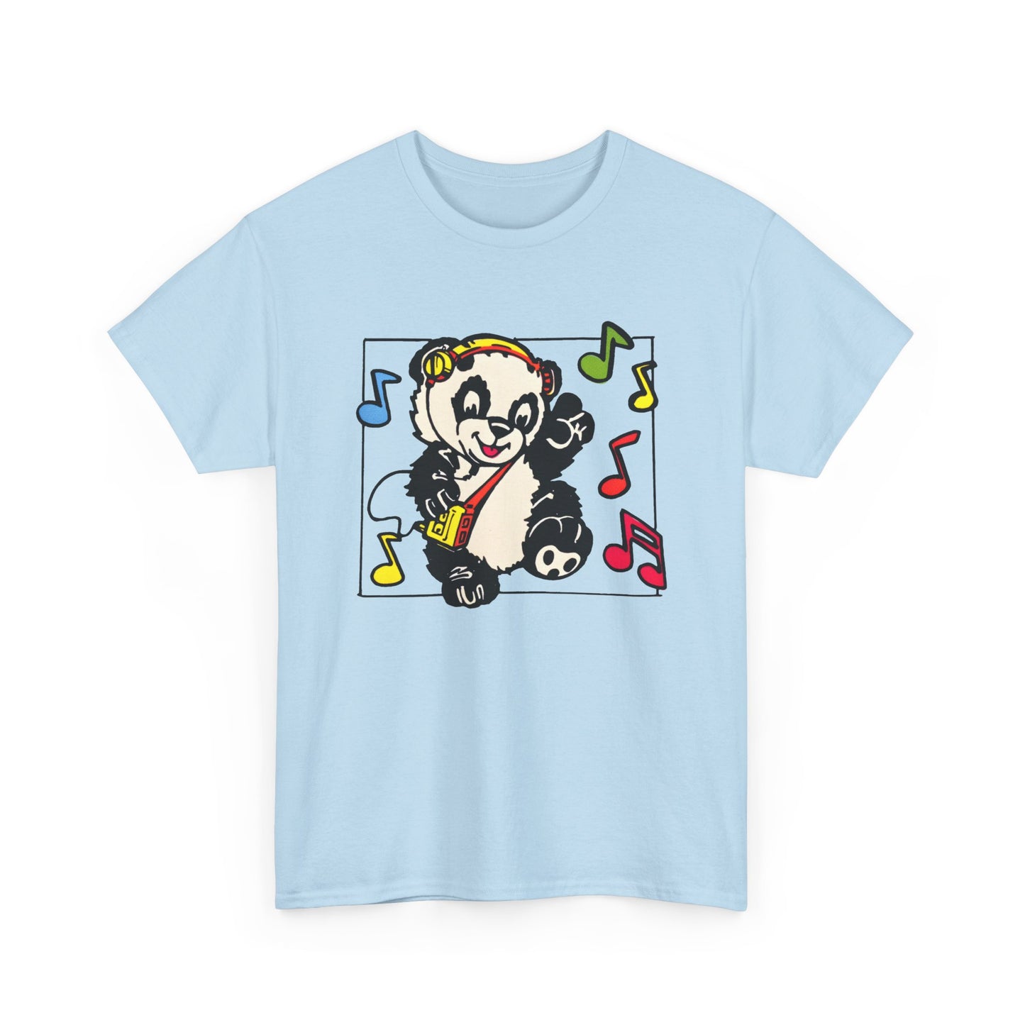 vintage 1980s dancing panda graphic reproduction tshirt