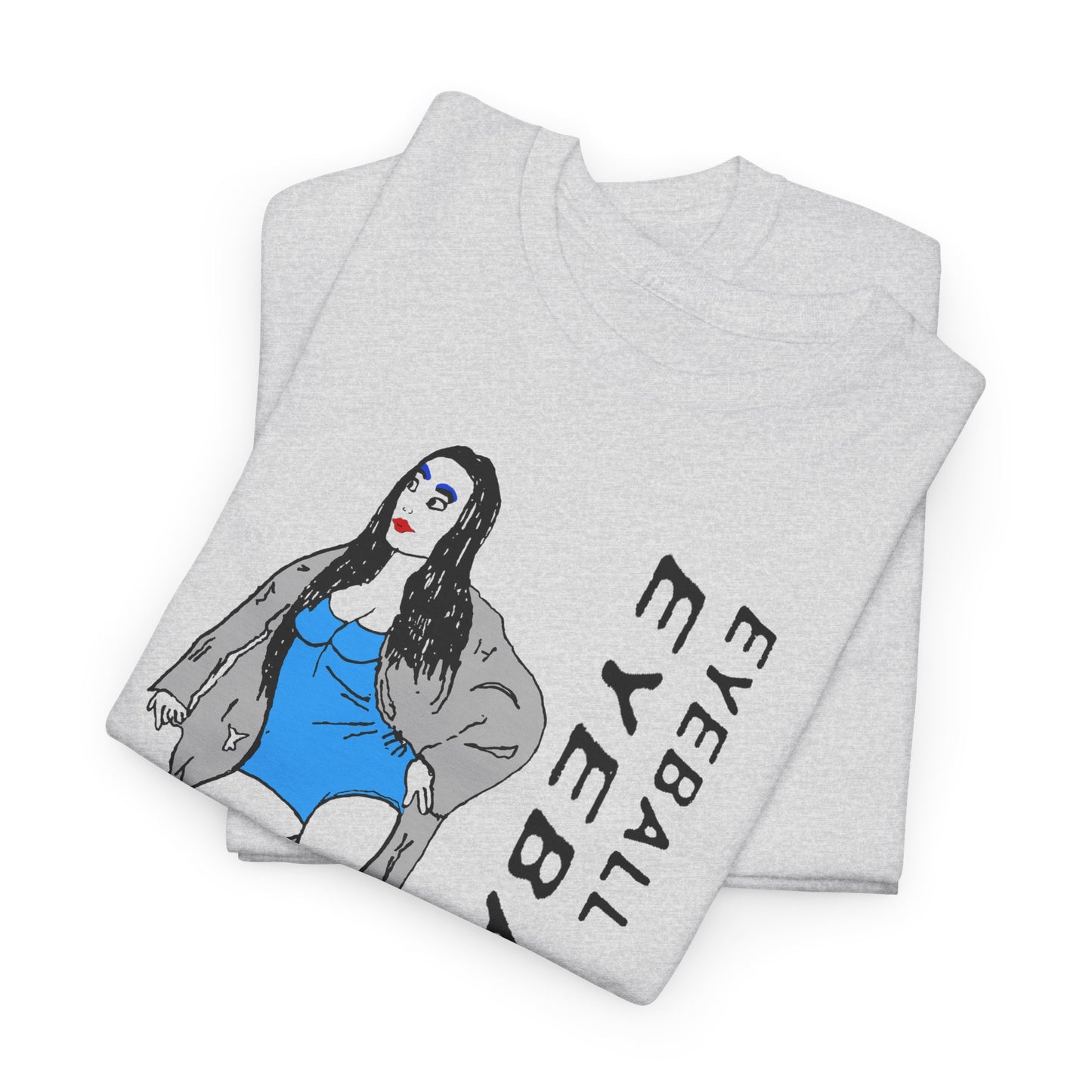 original drawing vintage qsl card inspired eyeballs weird tshirt