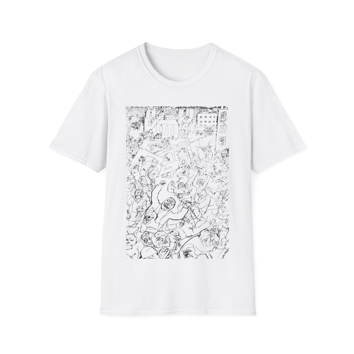 1919 george grosz drawing pandemonium tshirt