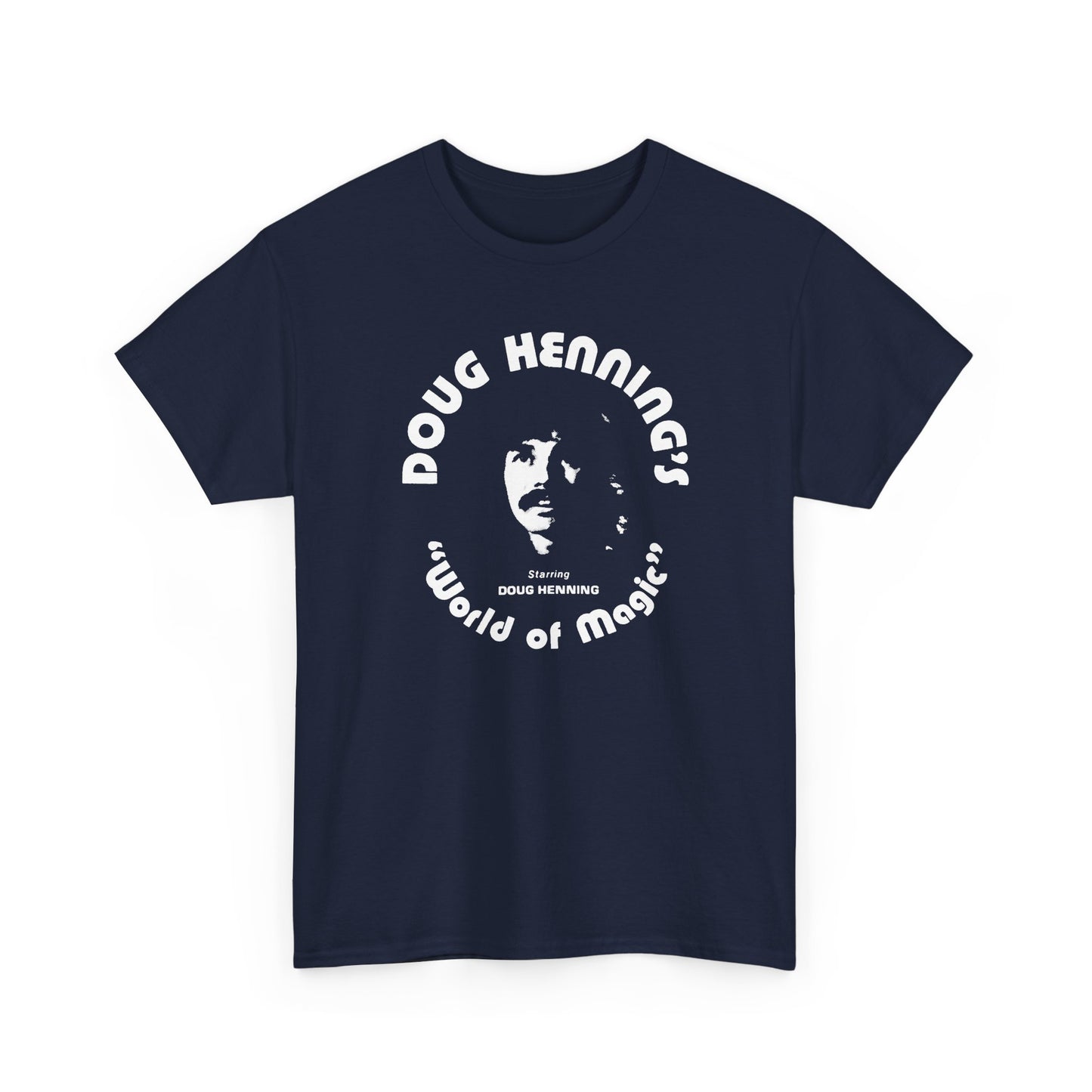 doug henning's world of magic starring doug henning stencil style tshirt