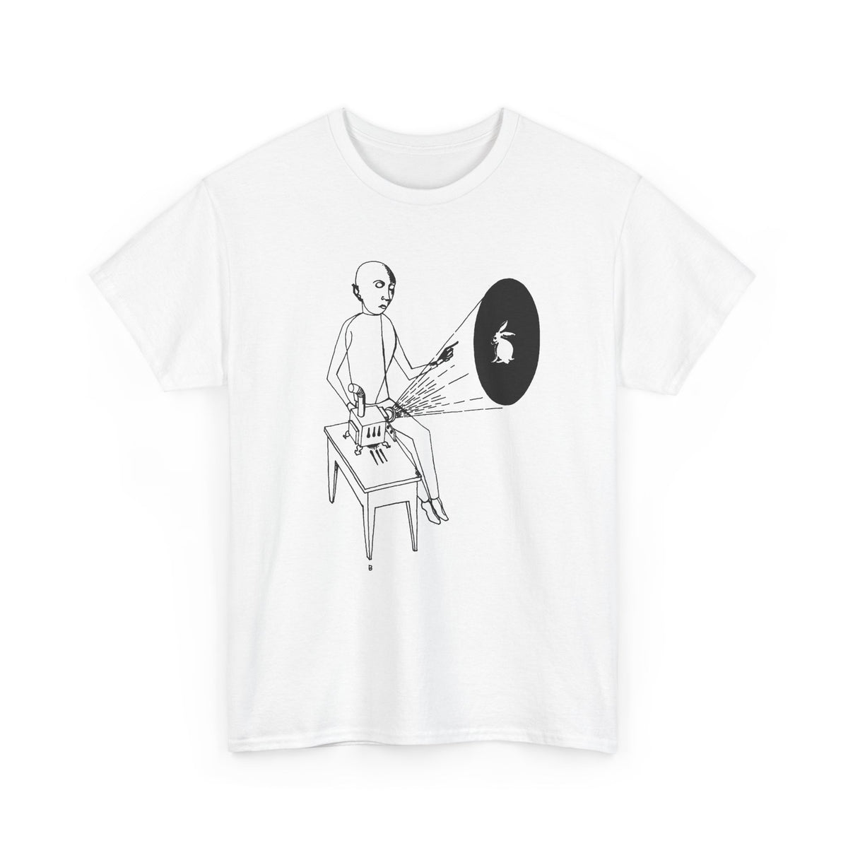 1927 laterna magica ink illustration by gottfried brockmann tshirt