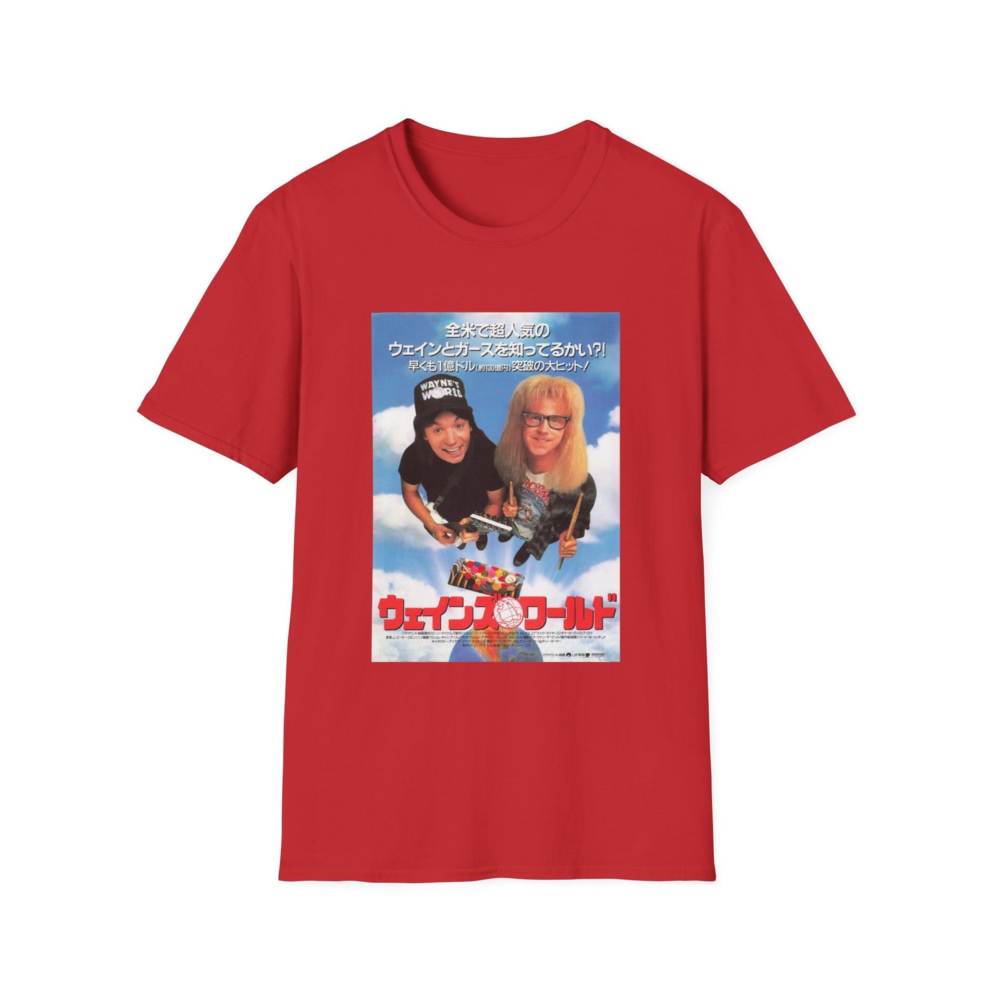 wayne's world japanese movie poster tshirt