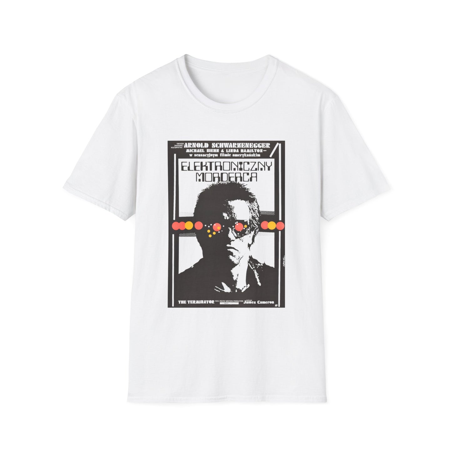 1987 terminator vintage polish movie poster tshirt