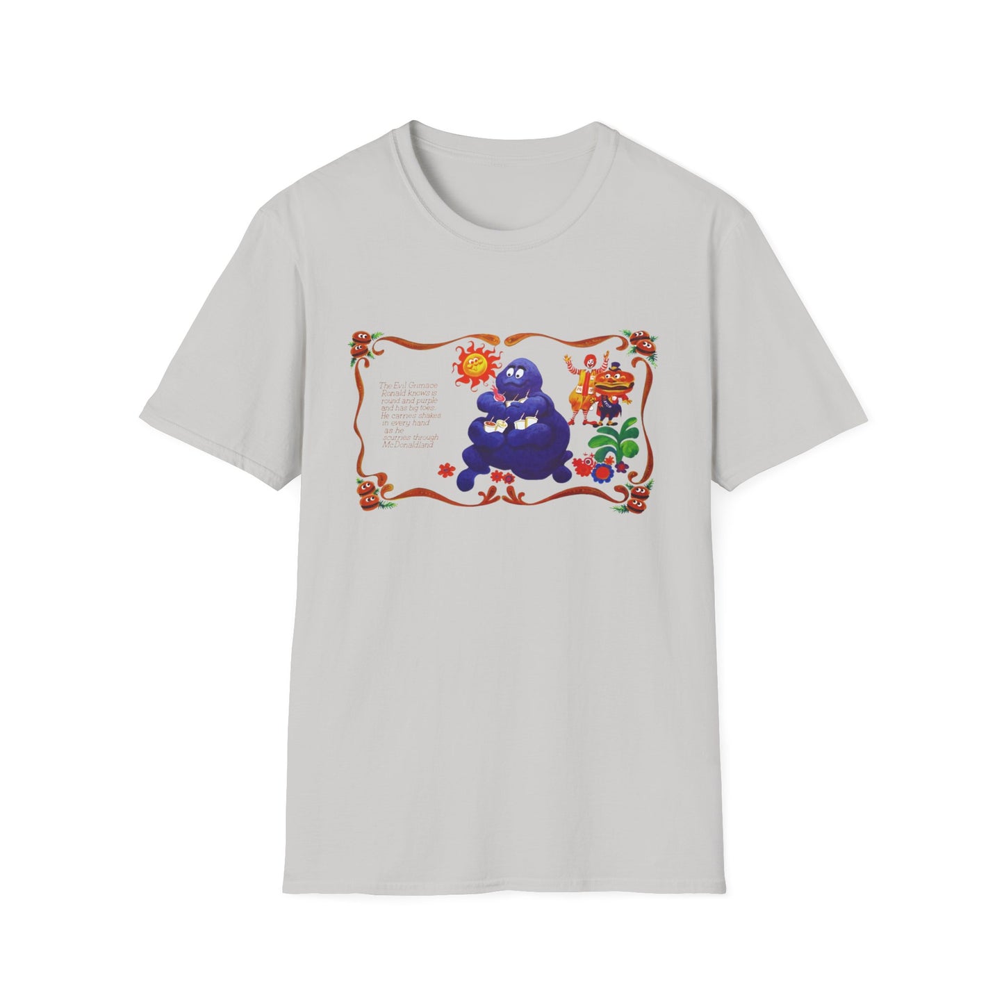 evil grimace vintage reproduction tshirt