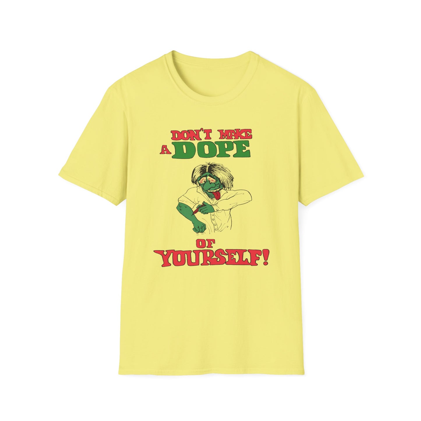 1960s anti-drug poster tshirt "don't make a dope of yourself" by smartset smarteen s.o.s tshirt