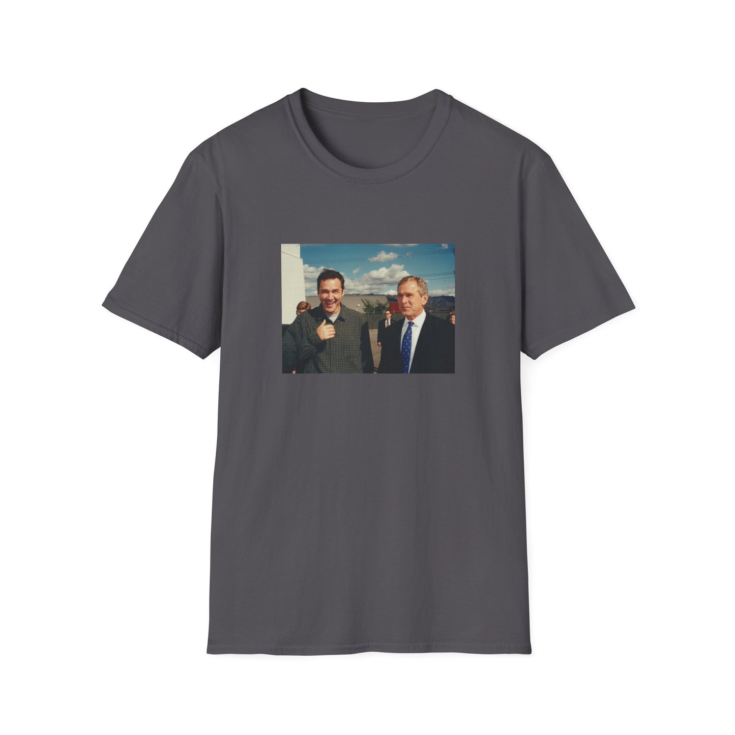 norm macdonald and george bush jr. tshirt