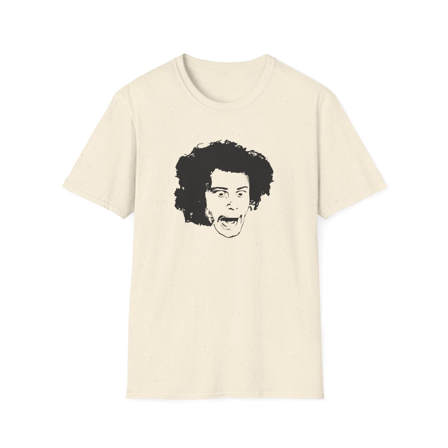 wild man fischer black stencil face tshirt