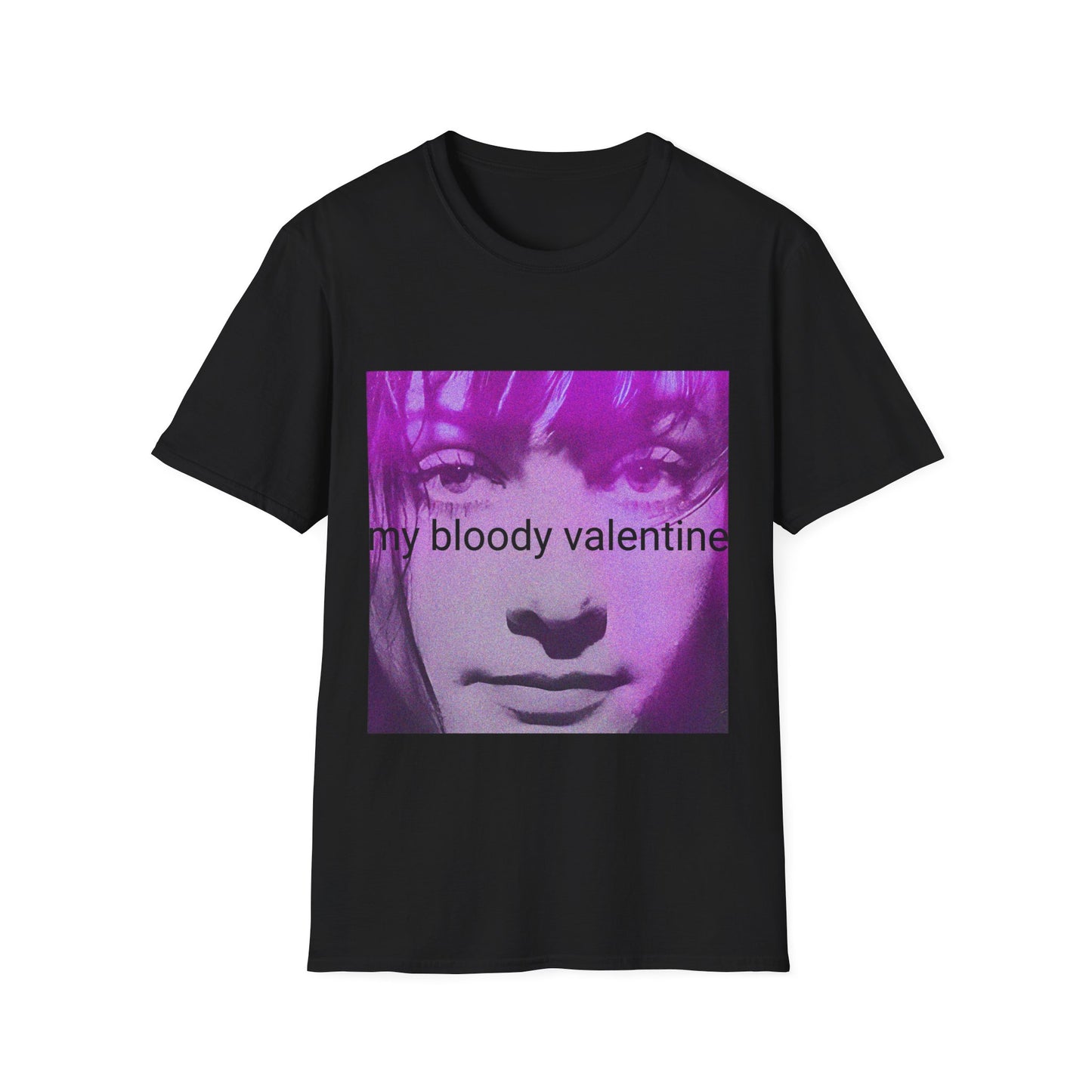 my bloody valentine belinda butcher close up in purple tshirt