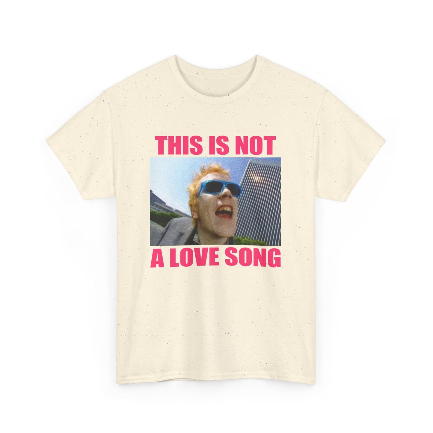 public image limited this is not a love song fan art pink letters tshirt