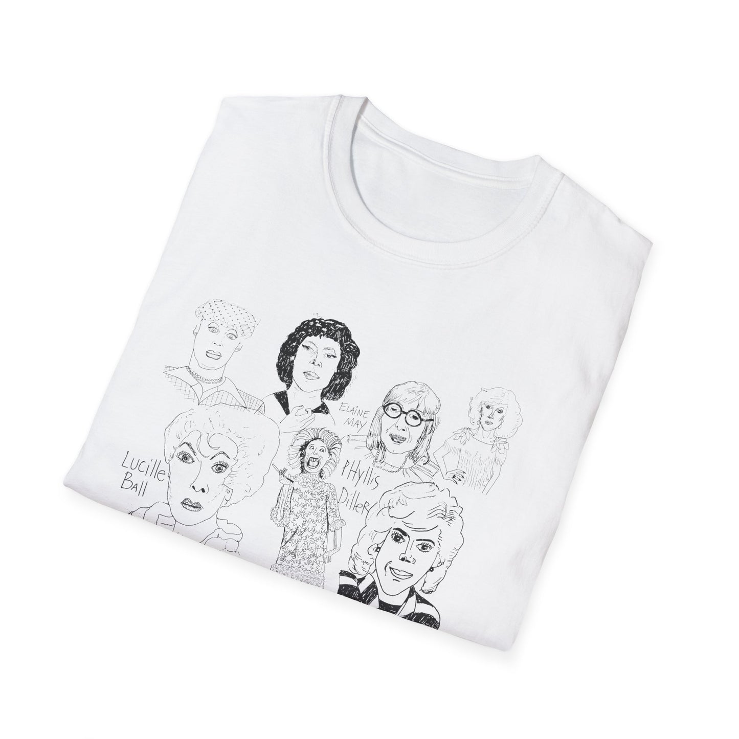 original drawing women of comedy collage tshirt