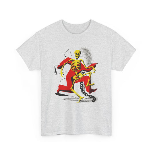 early 1900s dancing skeleton by spanish painter manolo prieto reproduction tshirt