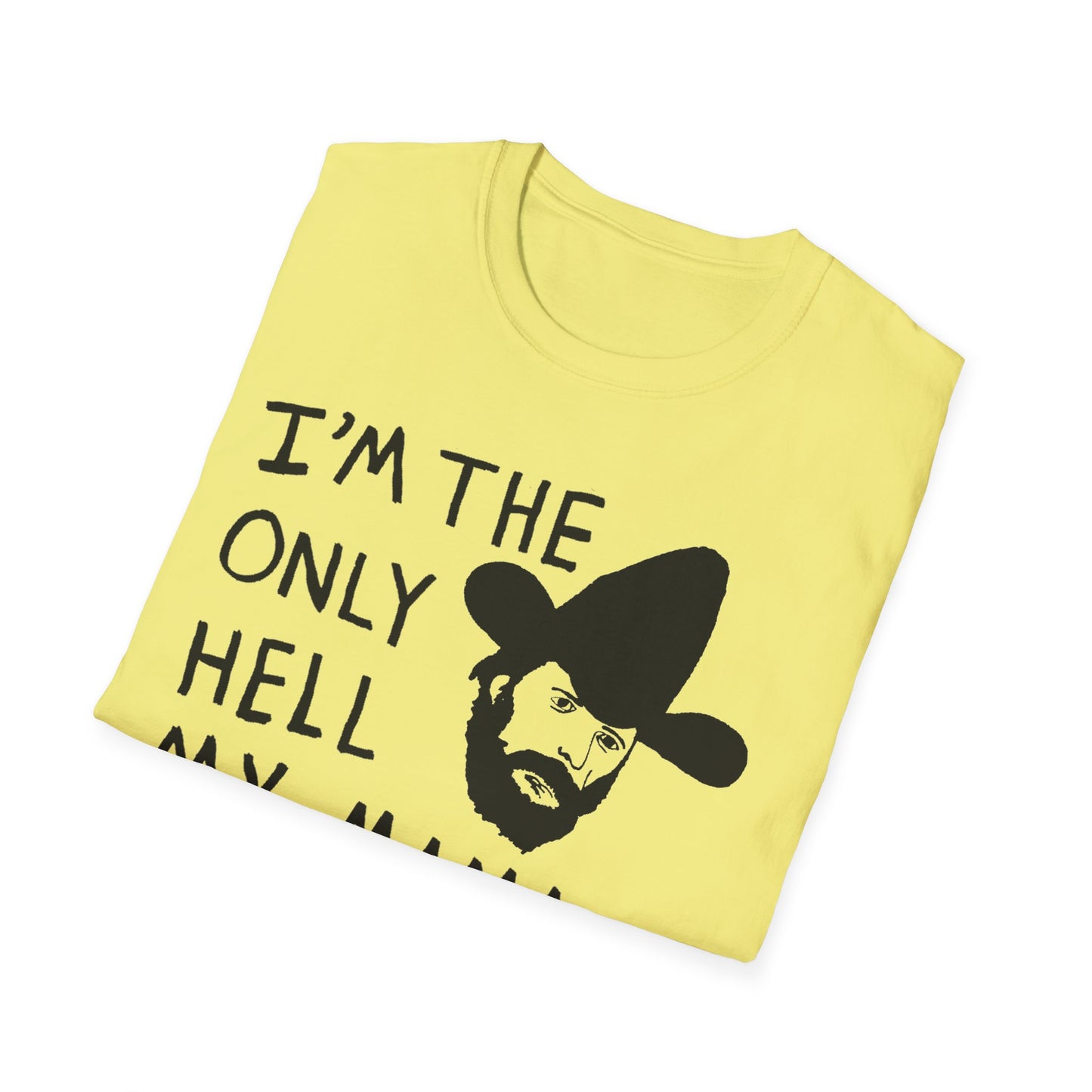 johnny paycheck 1970's country outlaw legend i'm the only hell my mama ever raised original drawing tshirt