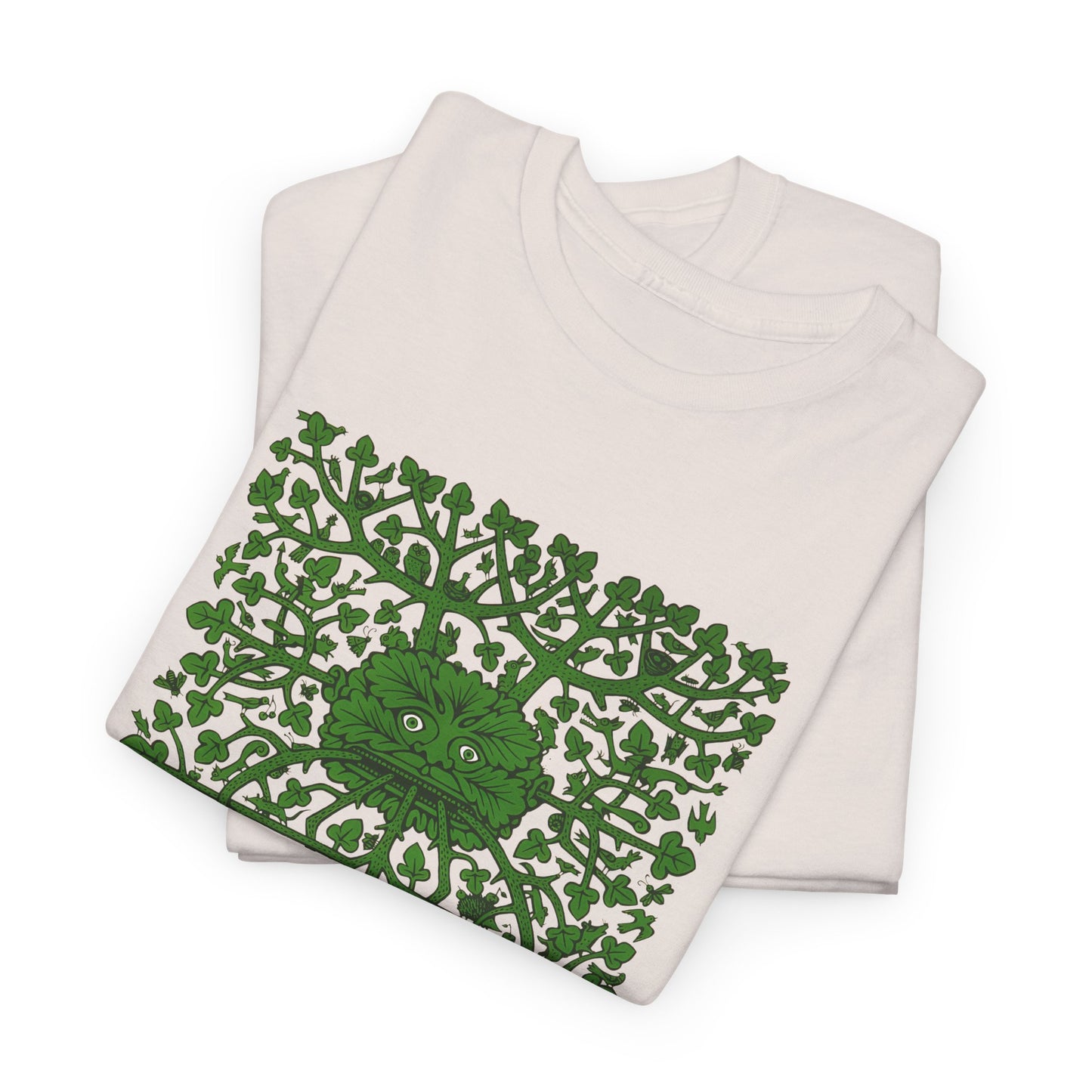 unknown date the green man by fritz eichenberg wood engraving reproduction tshirt