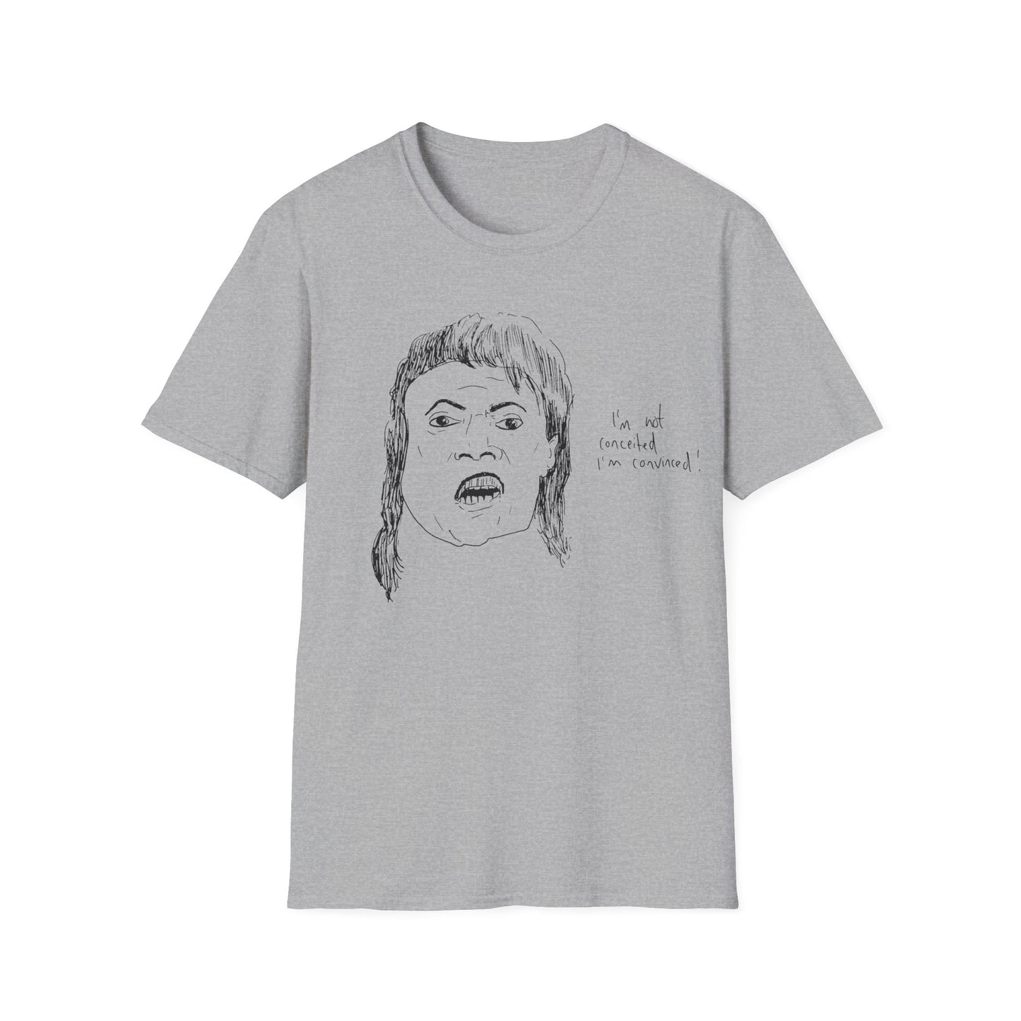original drawing of little richard that time he was on arsenio hall in 1990 and said "i'm not conceited. i'm convinced!"