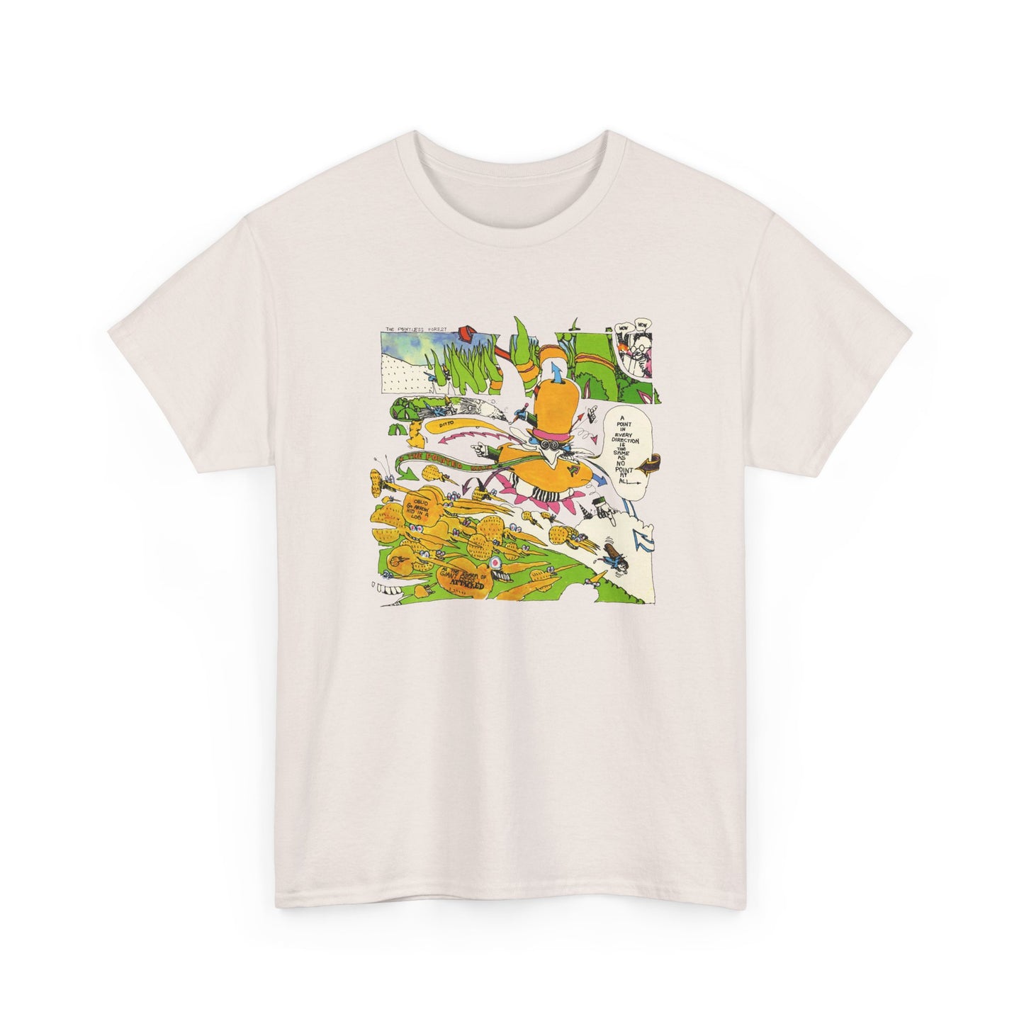 the point! 1970 harry nilsson record comic reproduction tshirt