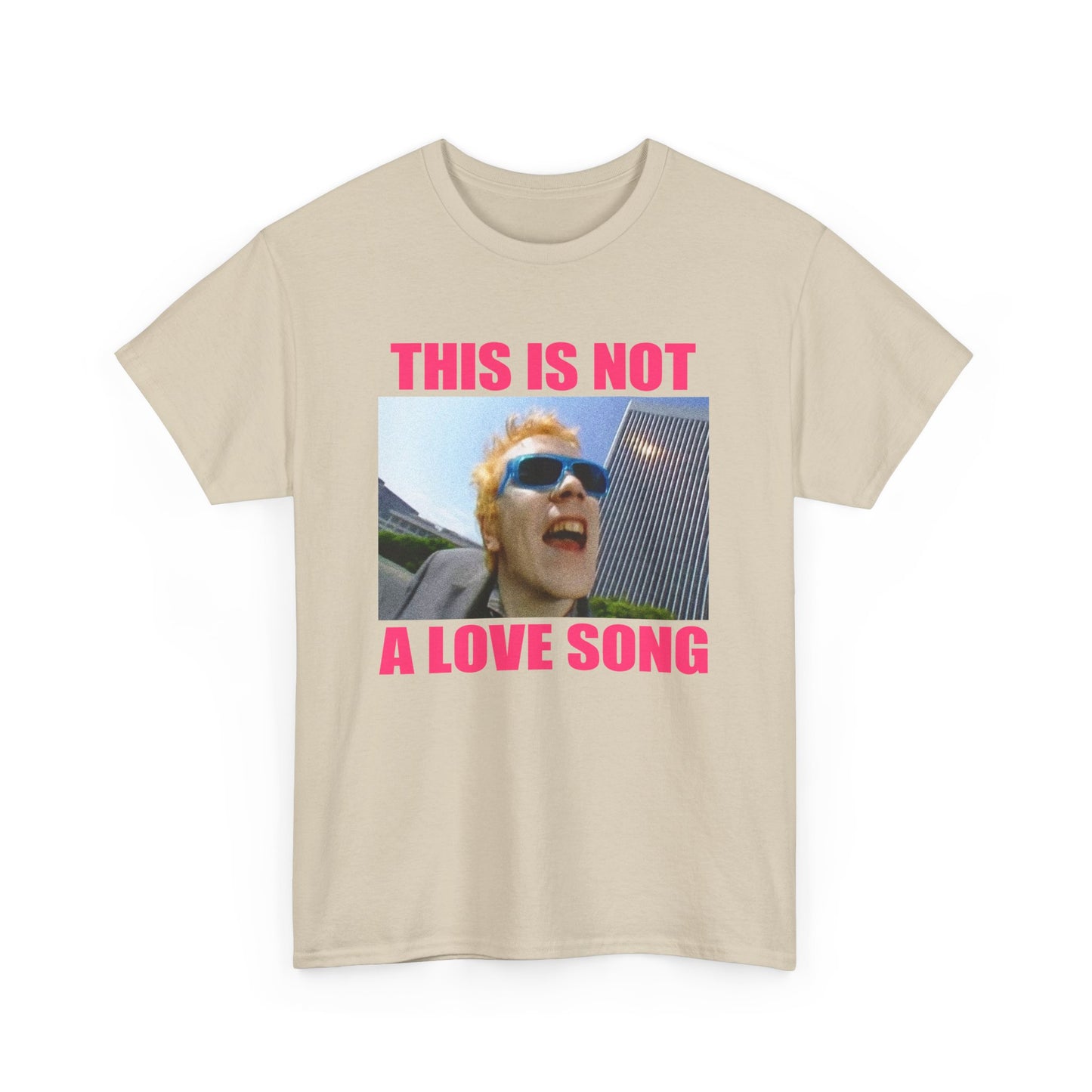 public image limited this is not a love song fan art pink letters tshirt
