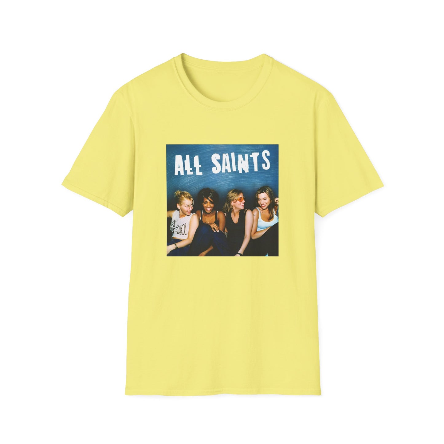 all saints on a couch on a tshirt