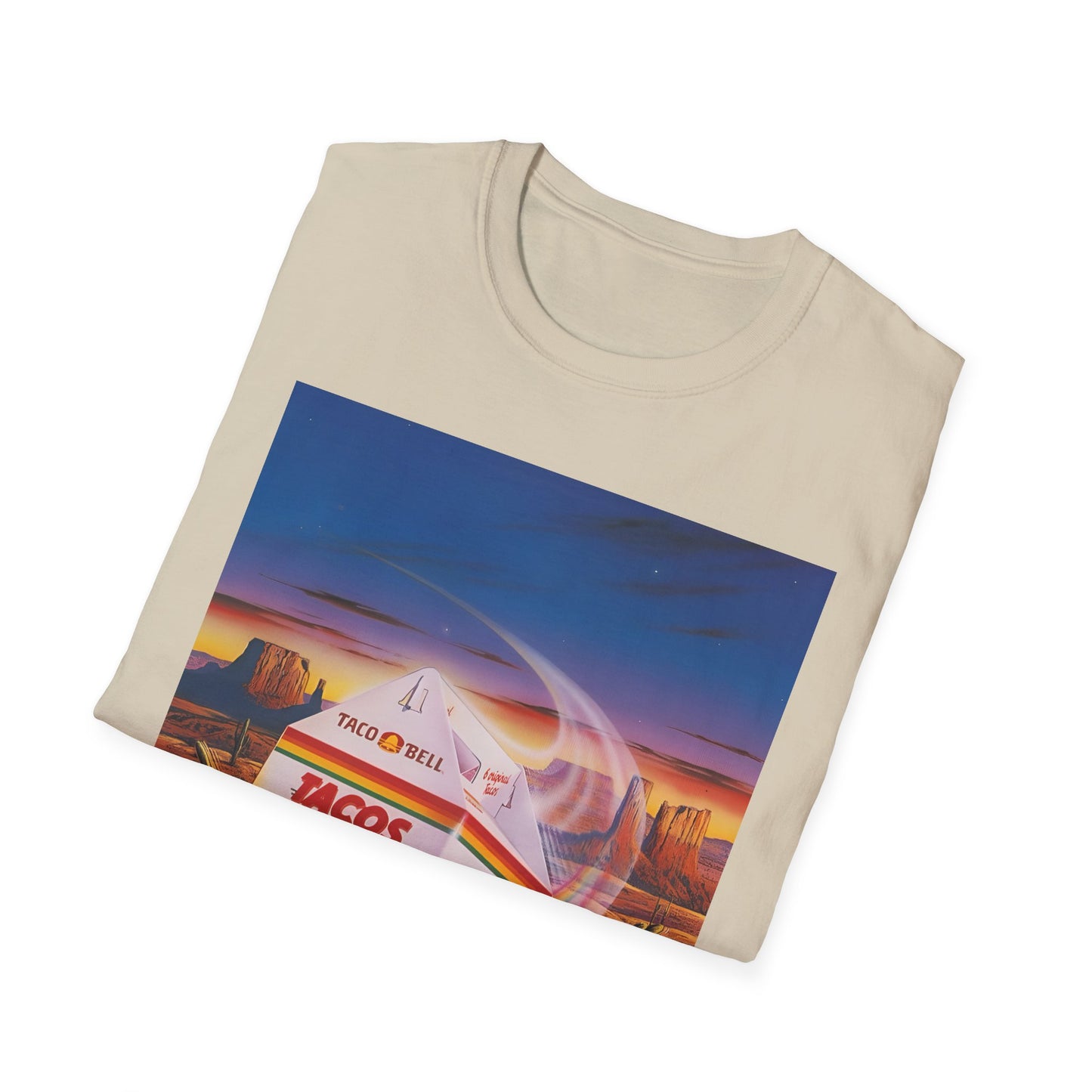 1980s retro taco bell advertisement tshirt