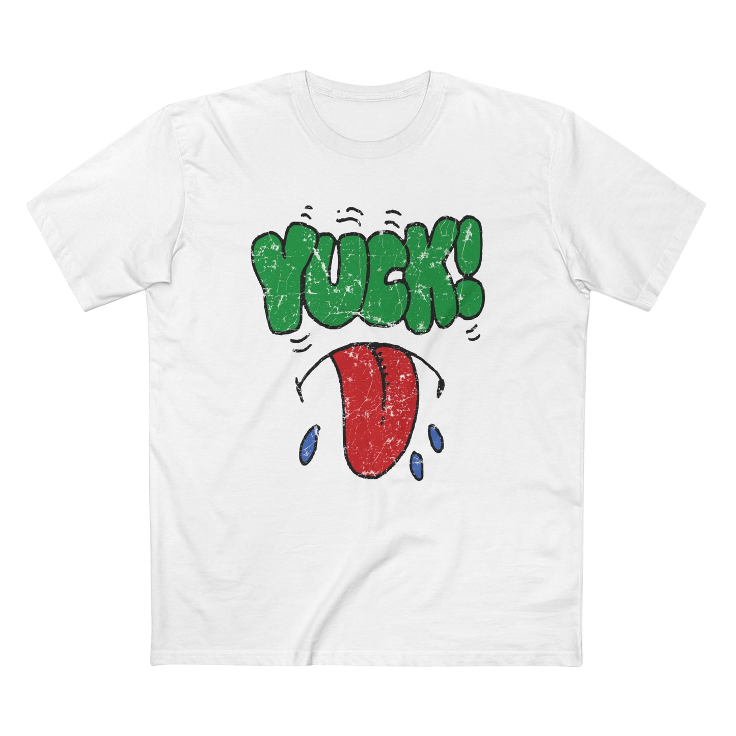 1980s vintage kelloggs cereal stamp yuck! distressed graphic reproduction AS COLOUR 5001 tshirt