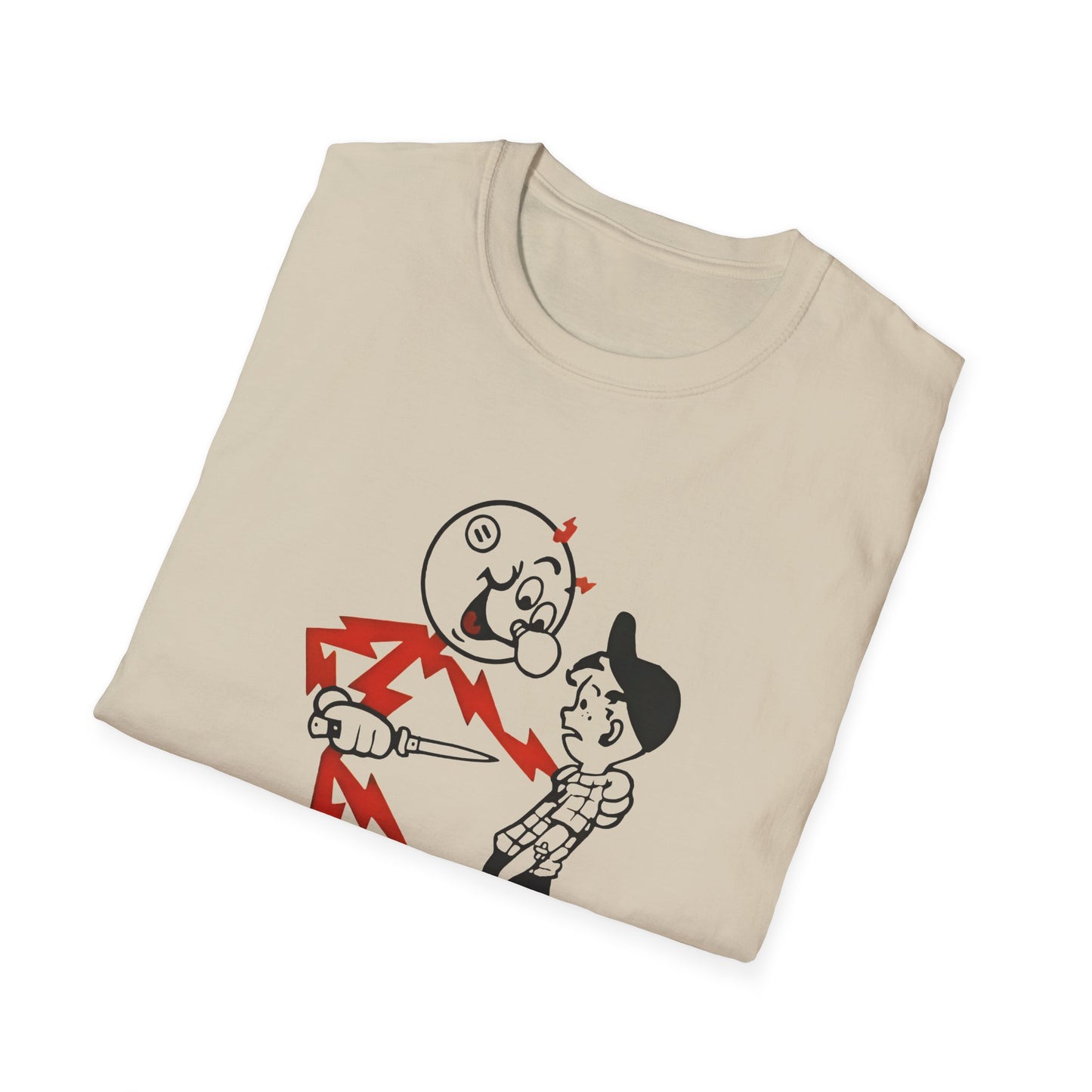 reddy kilowatt electricity will kill you vintage logo reproduction tshirt