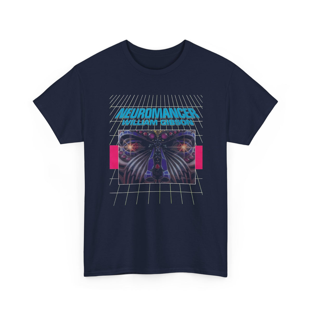 1984 book by william gibson neuromancer alternate book cover tshirt