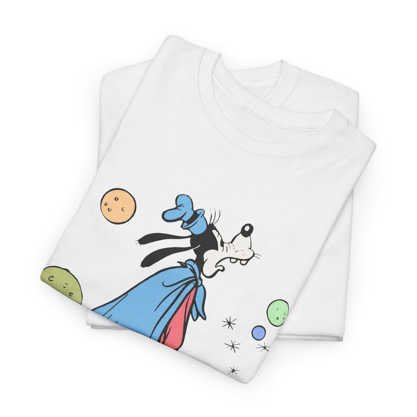 dog in space comic tshirt