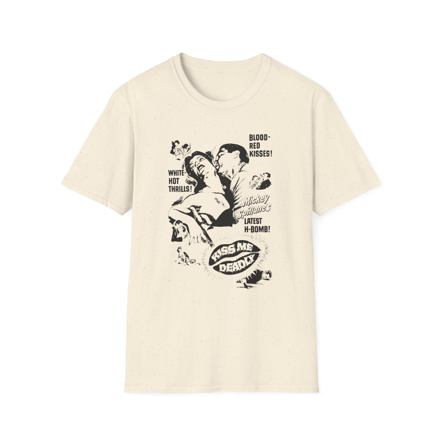 1955 film noir movie poster tshirt kiss me deadly by robert aldrich