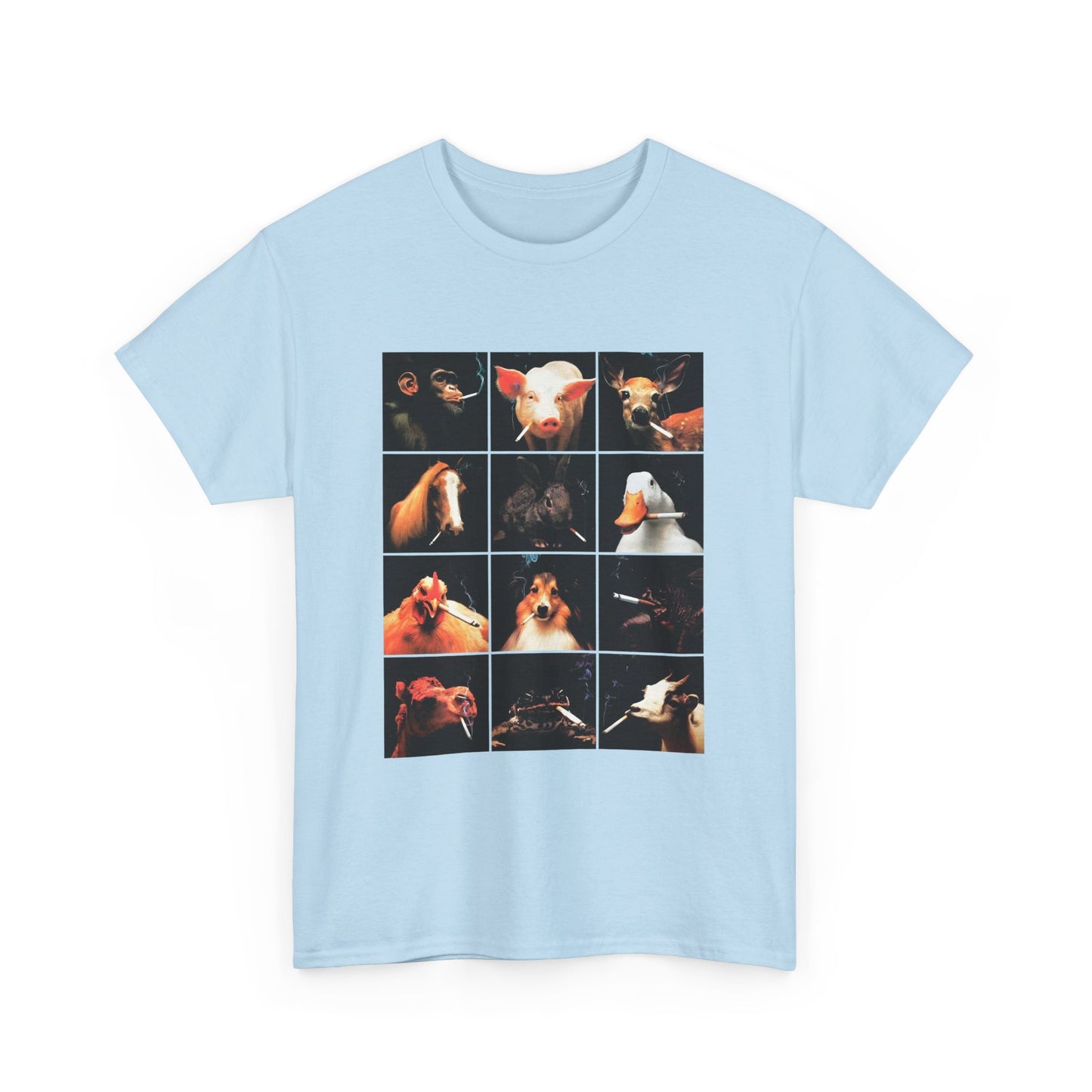 1990s anti smoking campaign poster it looks just as stupid when you do it no words reproduction tshirt