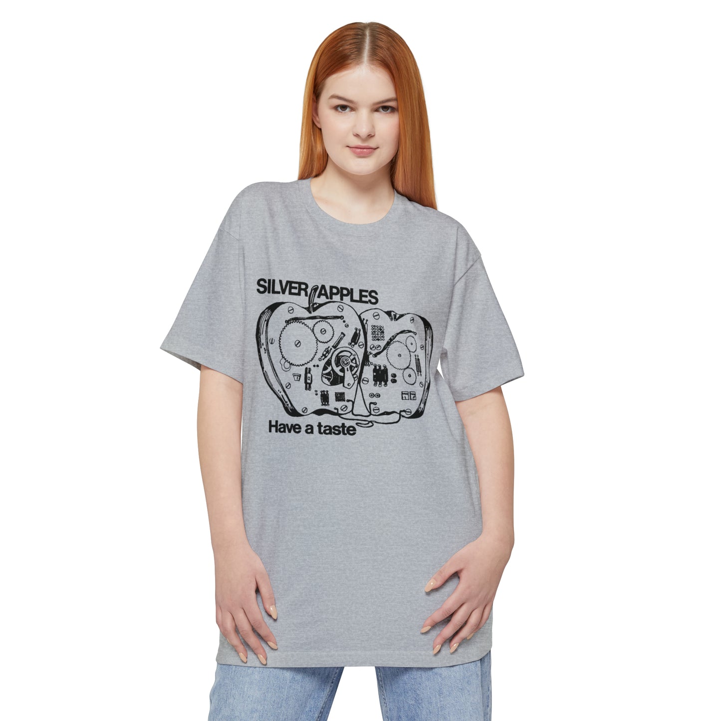 oversized silver apples 1968 have a taste unisex tall beefy tshirt