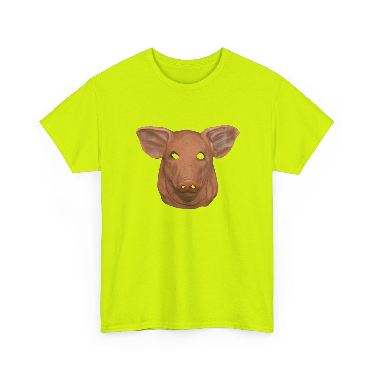 creepy pig mask tshirt