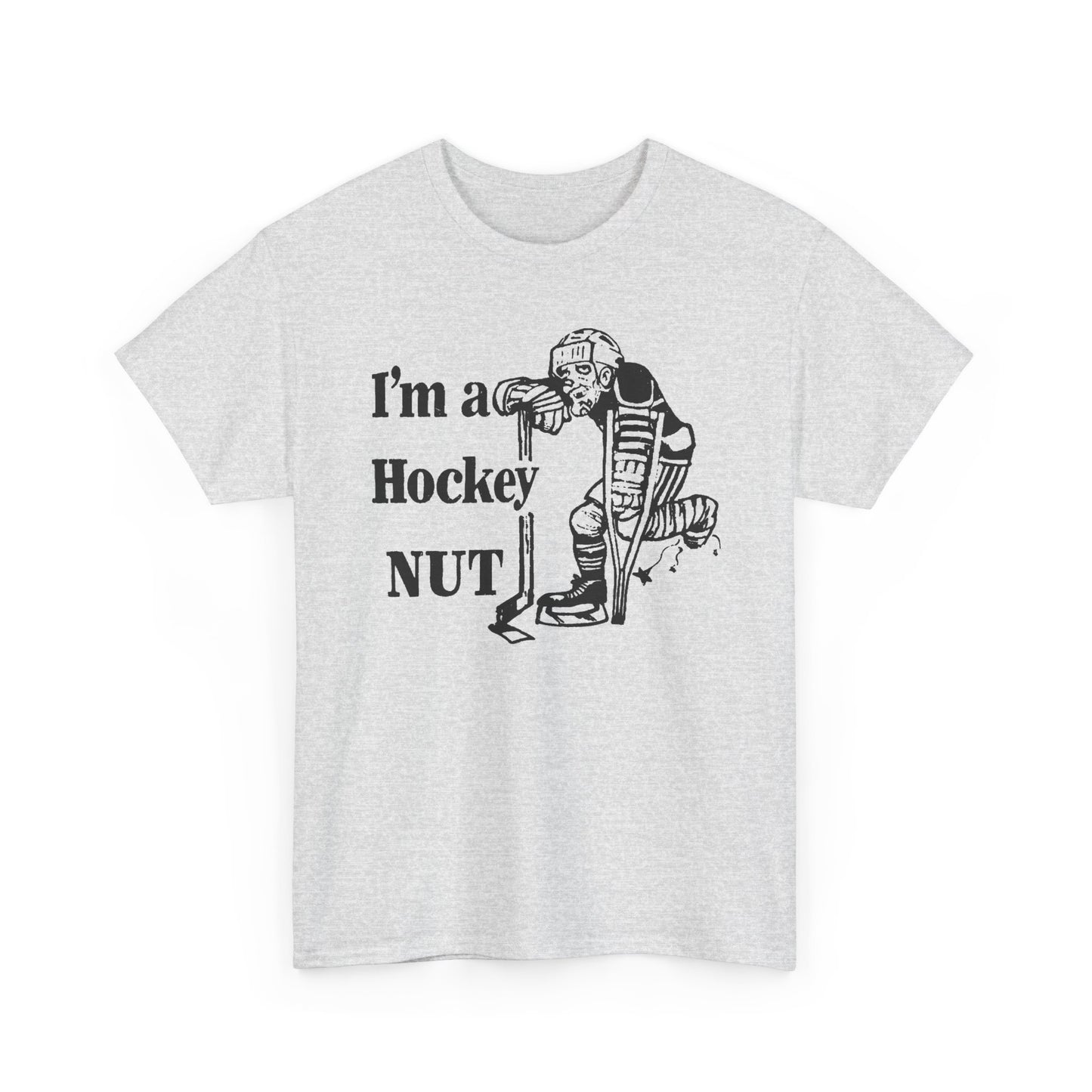 vintage canadian i'm a hockey nut graphic reproduction tshirt