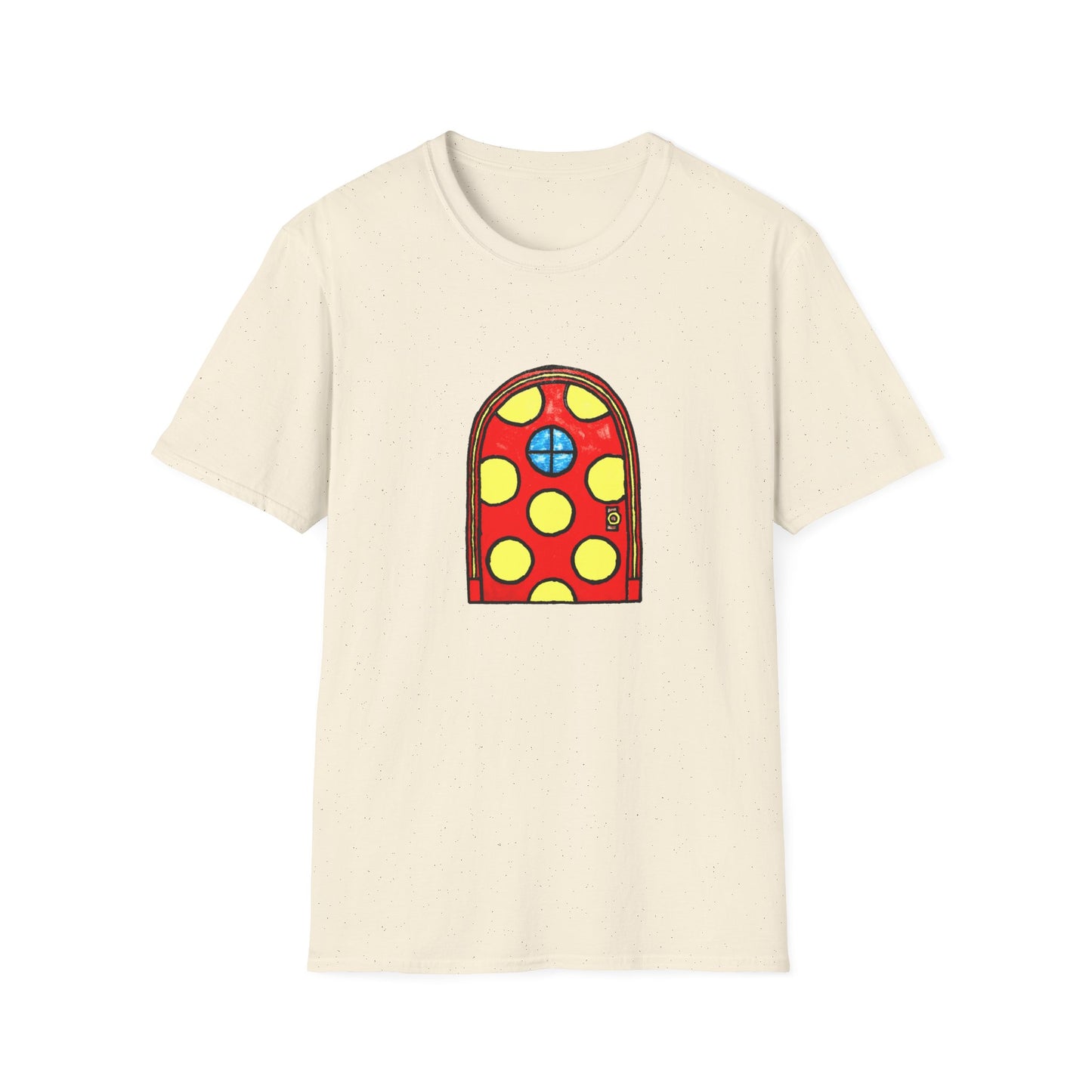 polka dot door original drawing tshirt