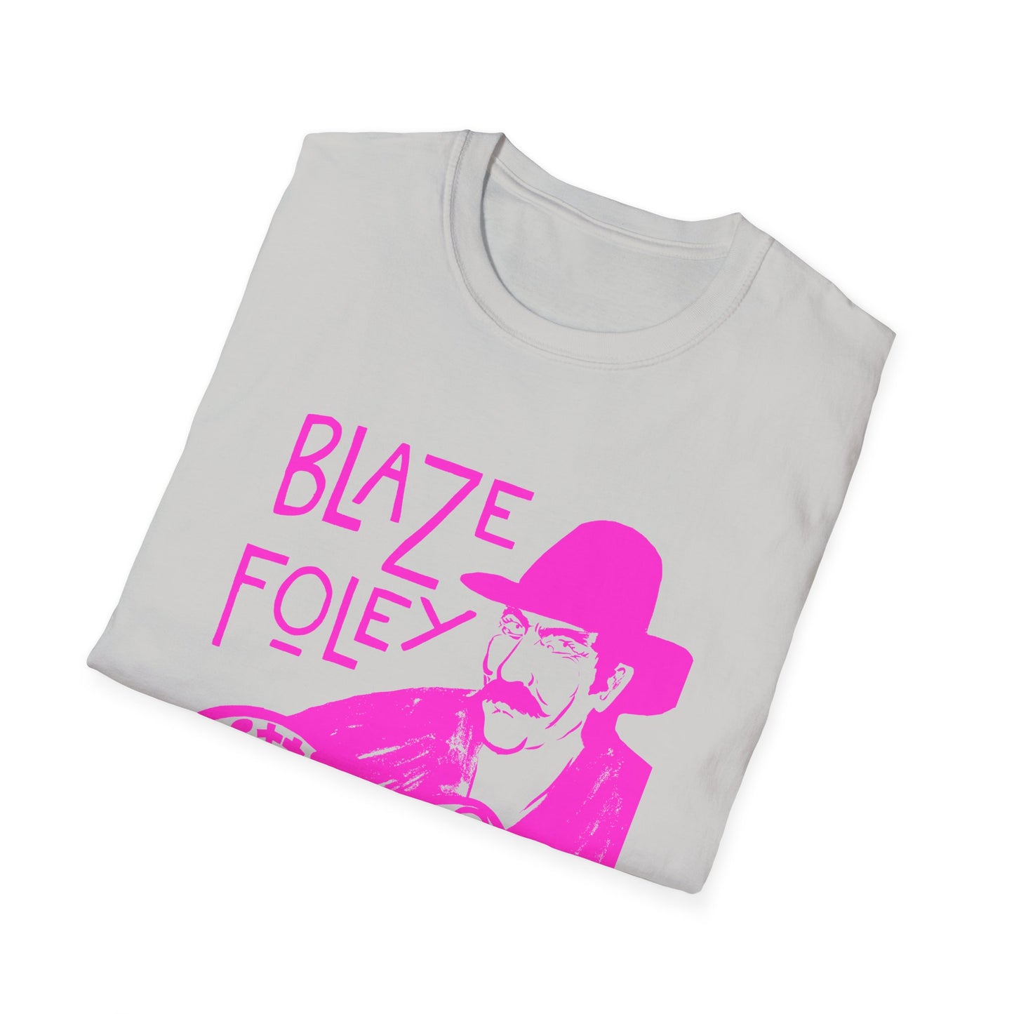 blaze foley sittin' by the road pink stencil fan art tshirt