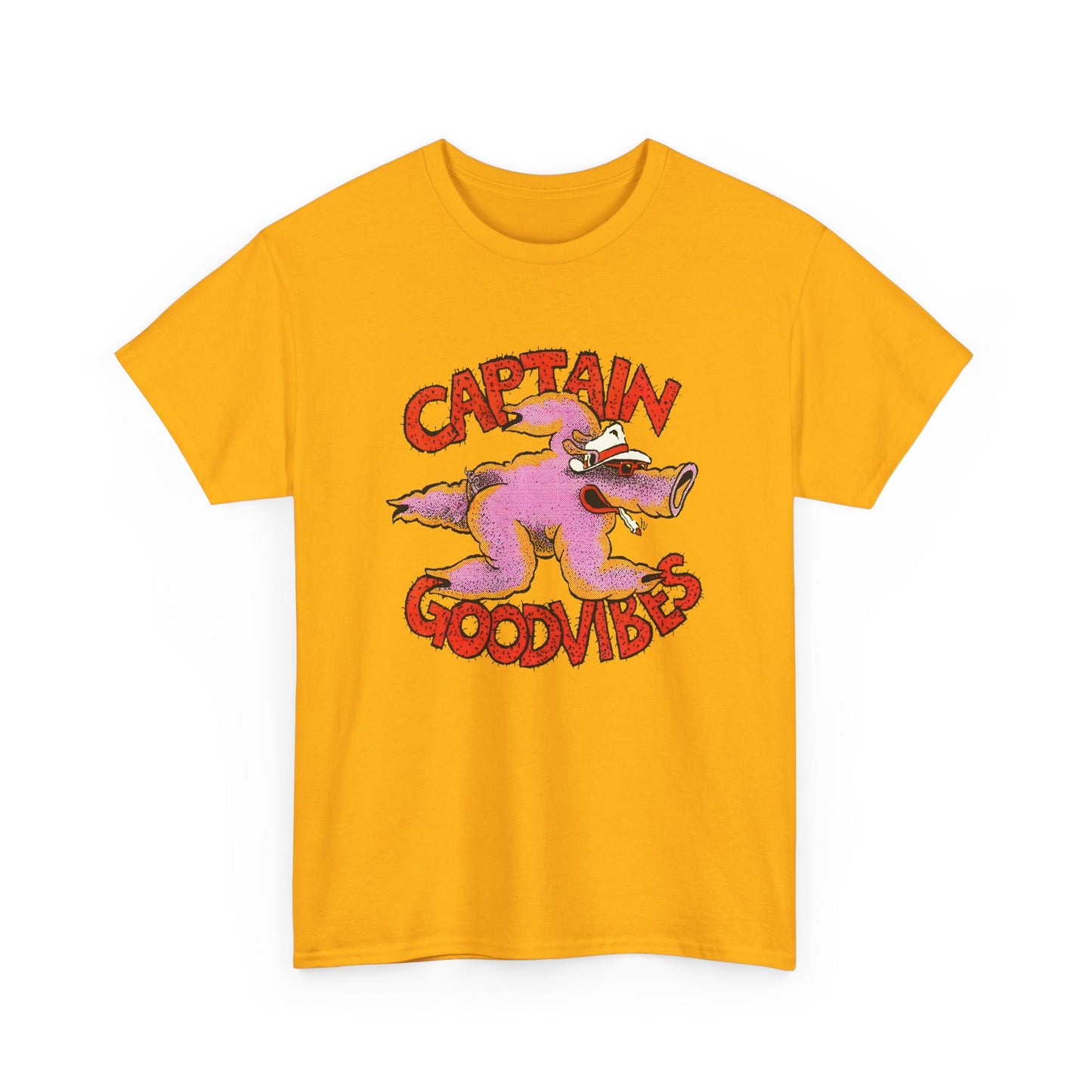 1970s australian surf counter culture illustration by tony edwards captain goodvibes reproduction tshirt