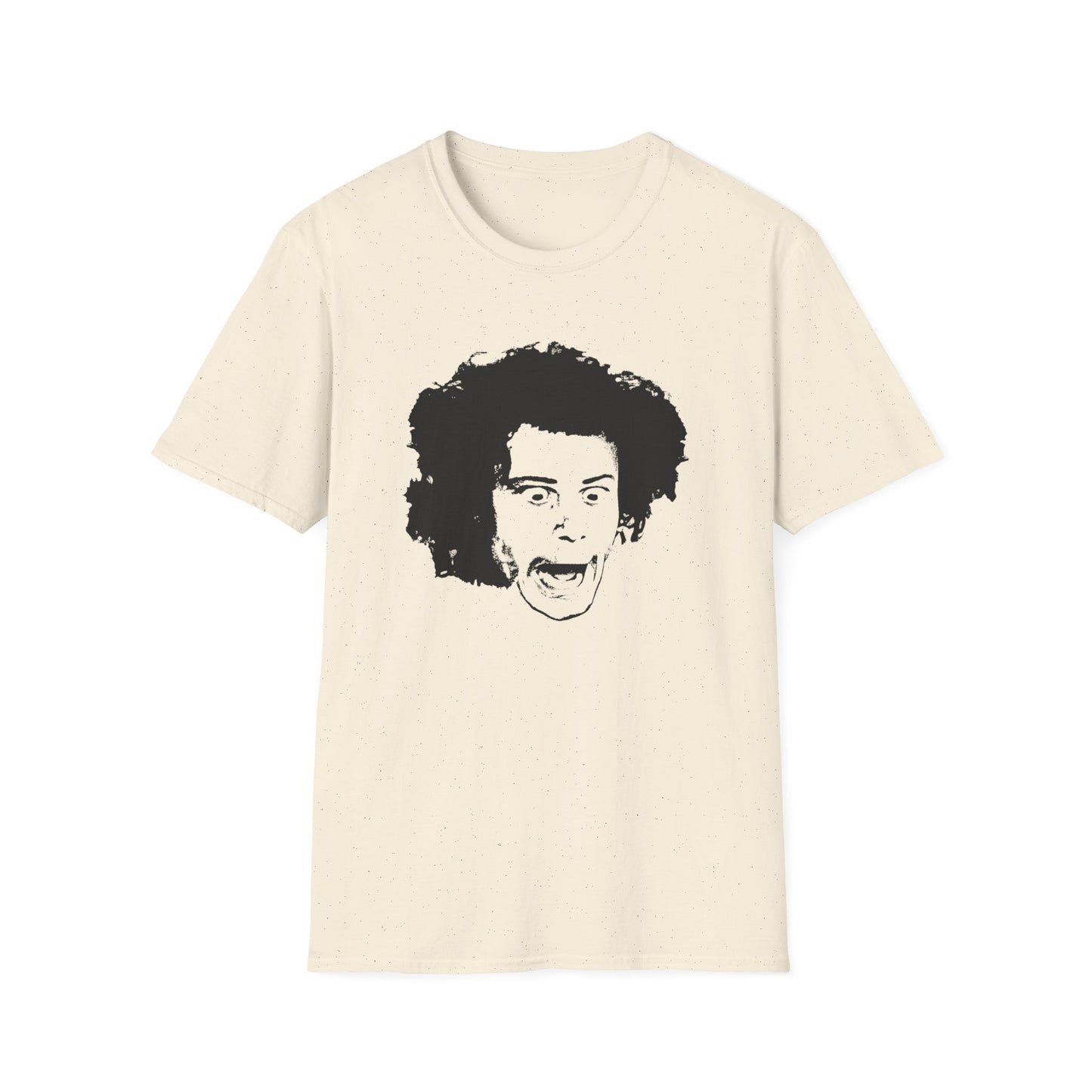 wild man fischer black stencil face tshirt