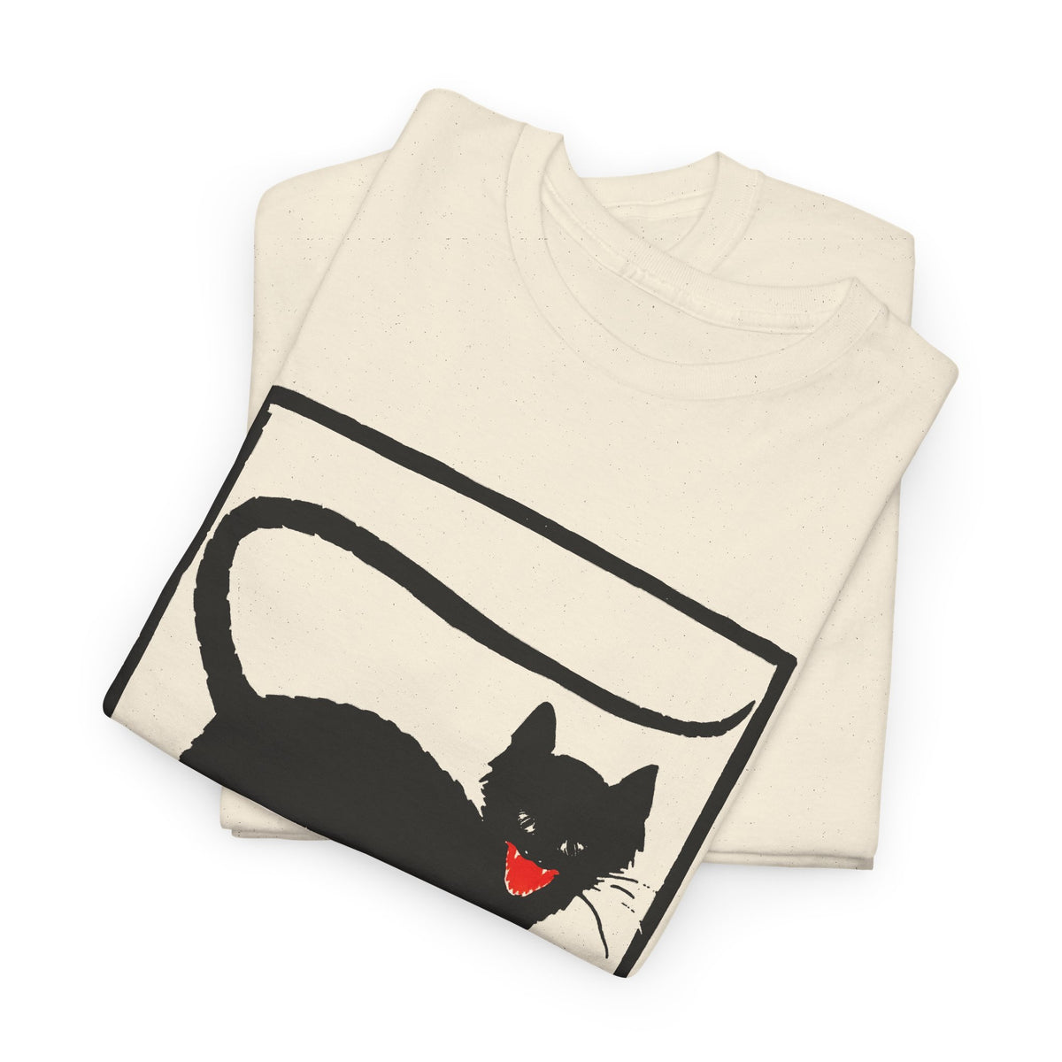 1925 black cat woodcut print by wiktoria gorynska tshirt