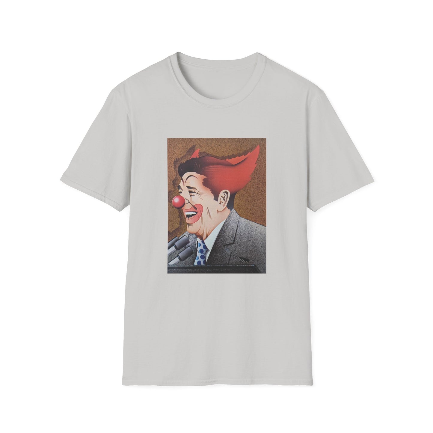 ronald reagan 40th us president clown tshirt