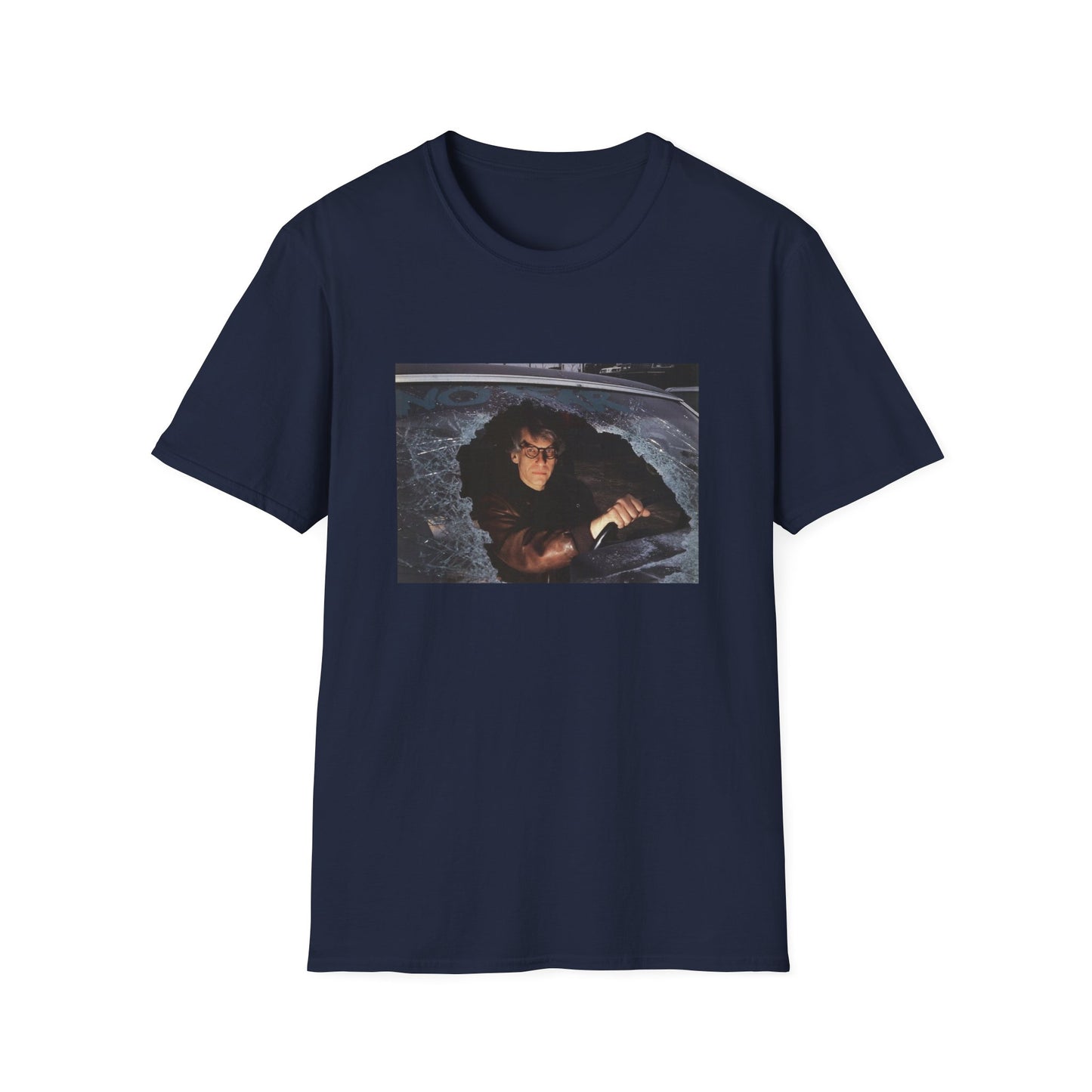 david cronenberg in a car window says no fear tshirt