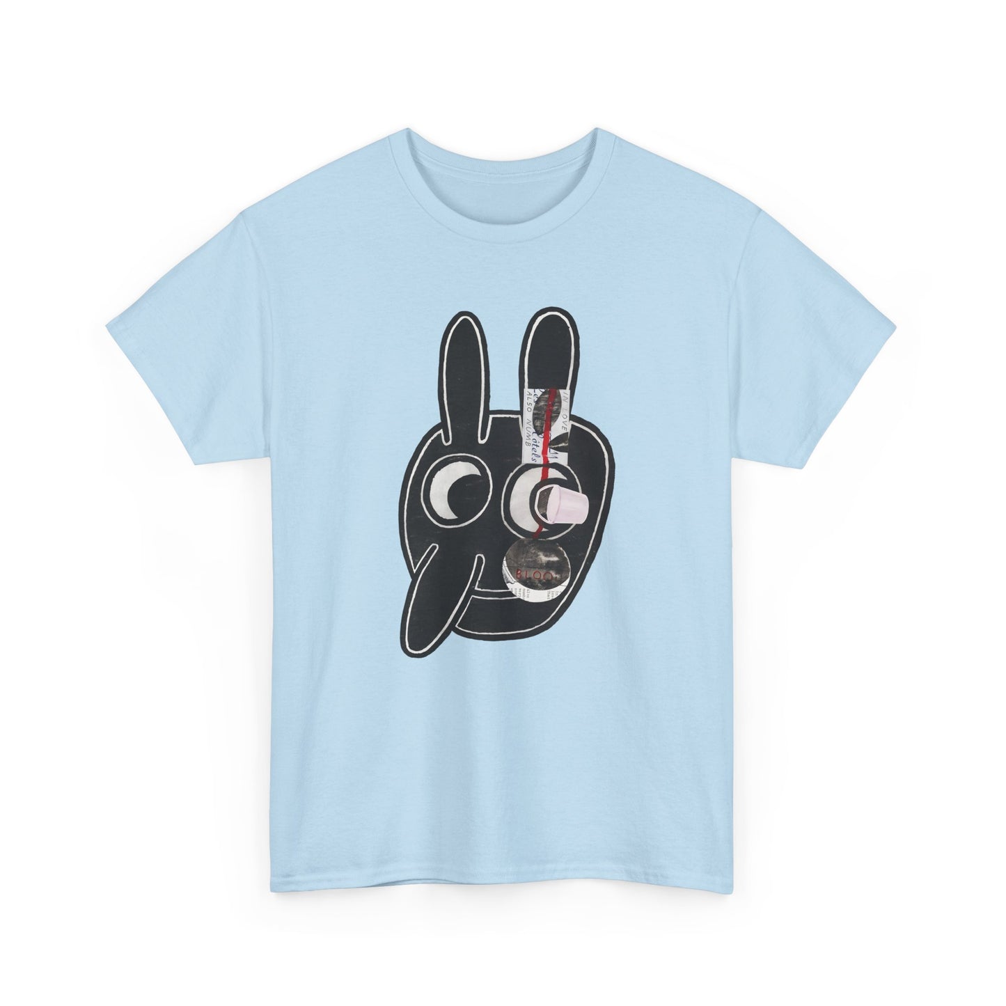 1977 blood by ray johnson reproduction tshirt