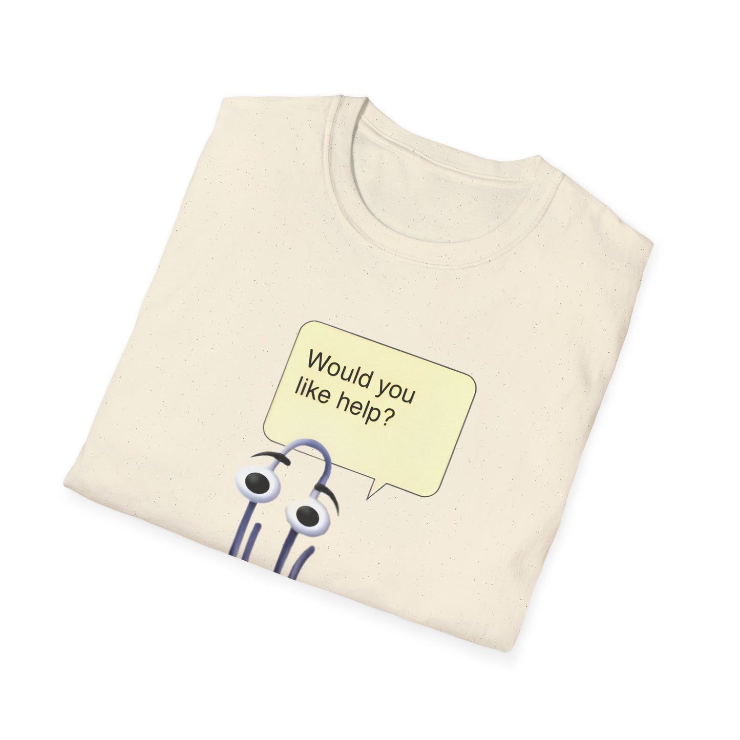 clippy tshirt would you like help? tshirt