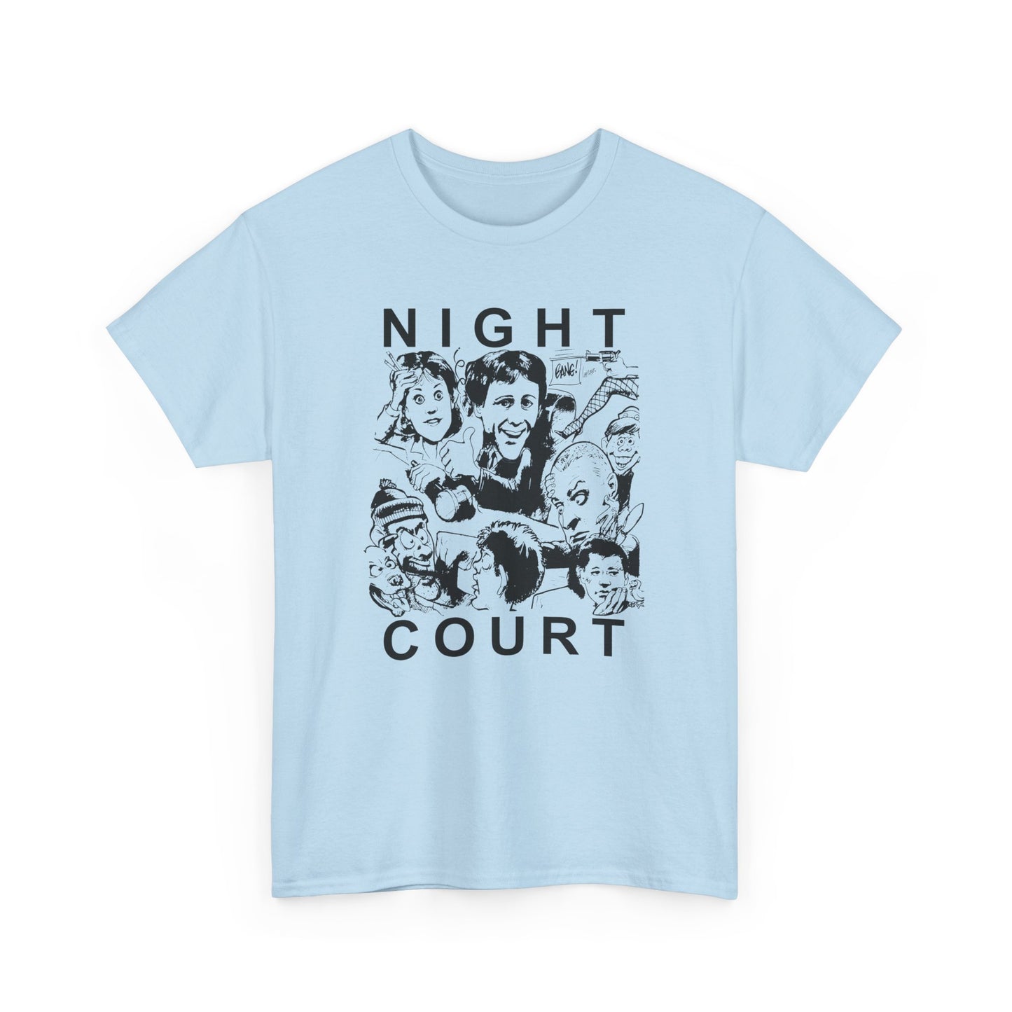 night court tv show newspaper art custom edit tshirt