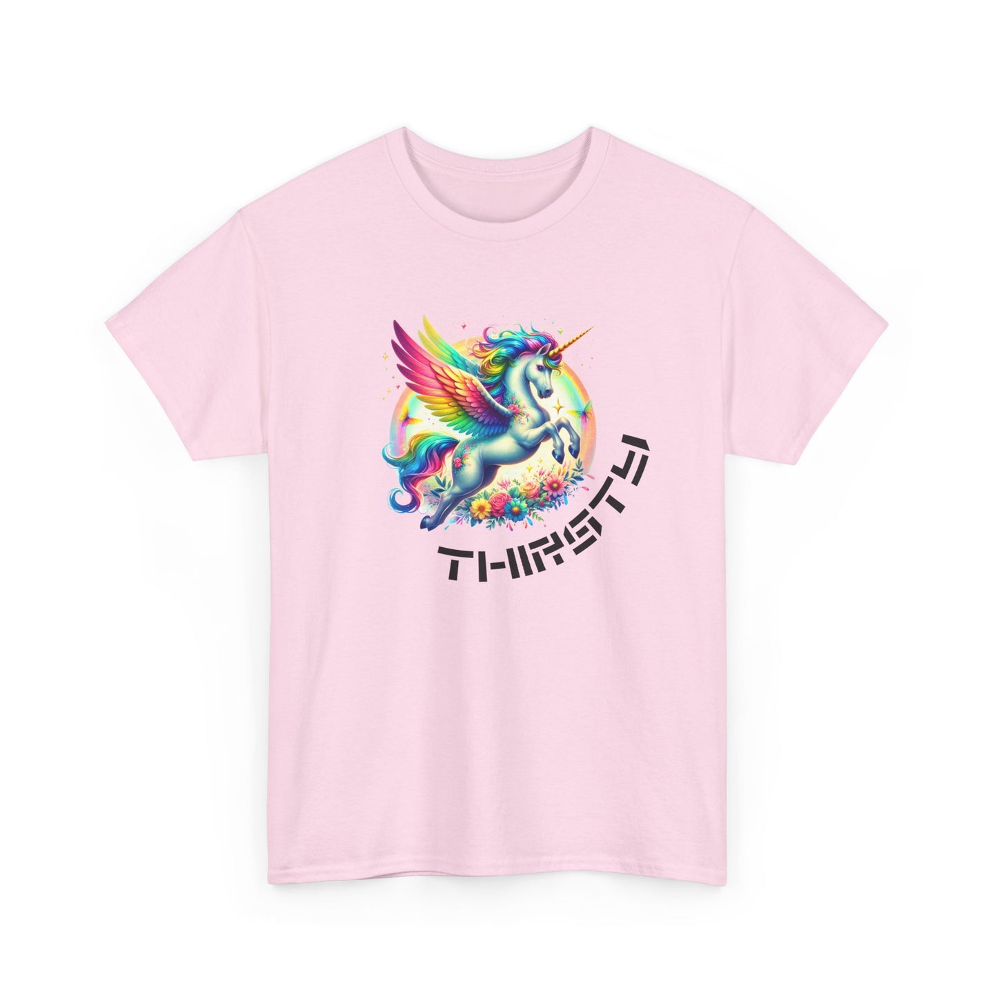 thirsty unicorn tshirt (technically alicorn)