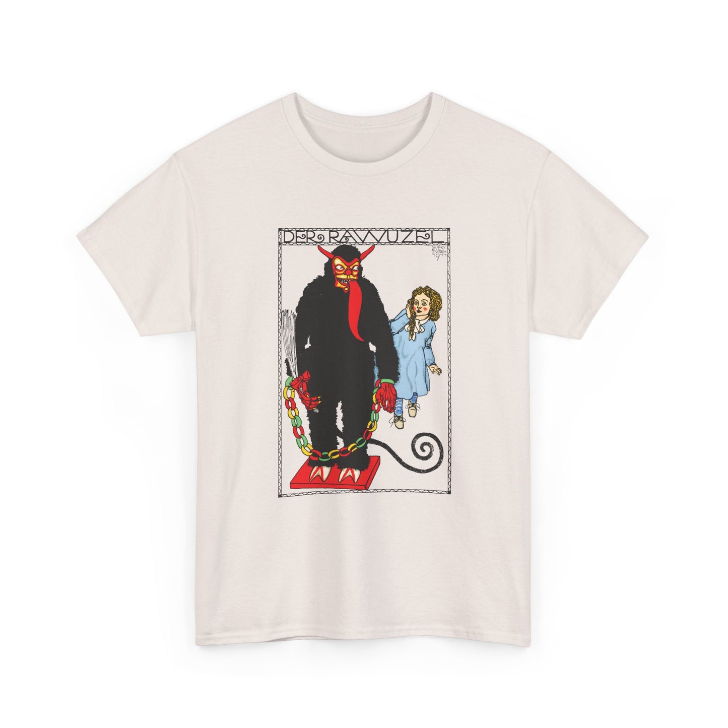 1911 josef von diveky the monster (der rawuzel) color lithograph reproduction tshirt