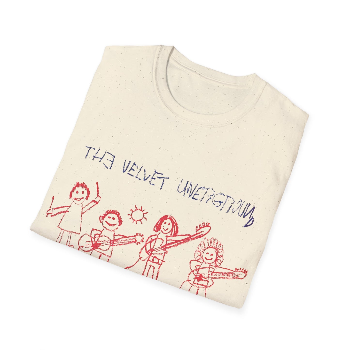 the velvet underground poster from 1969 kid drawing tshirt