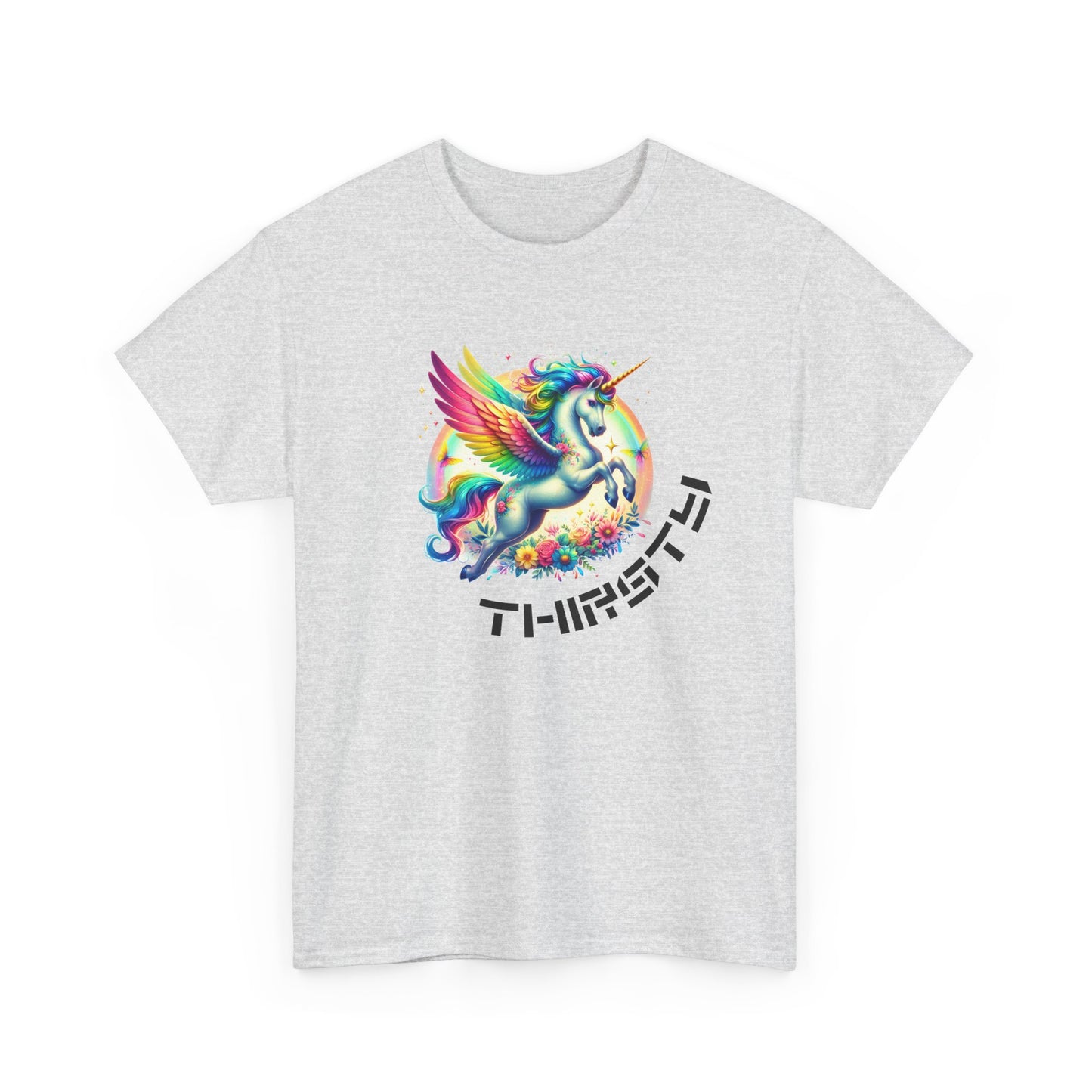 thirsty unicorn tshirt (technically alicorn)